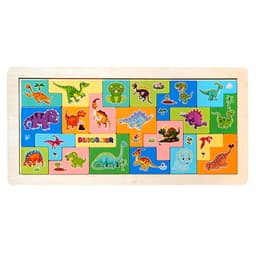 Babies & more Wooden Toys - Dinosaurs - Educational Play Toy - Multicolor