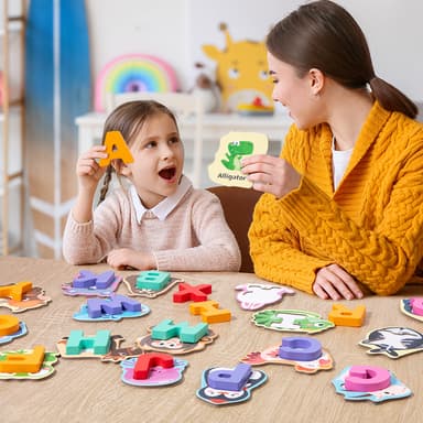 Babies & more Wooden Animal Toys - Educational Play Toy - Multicolor thumbnail 4