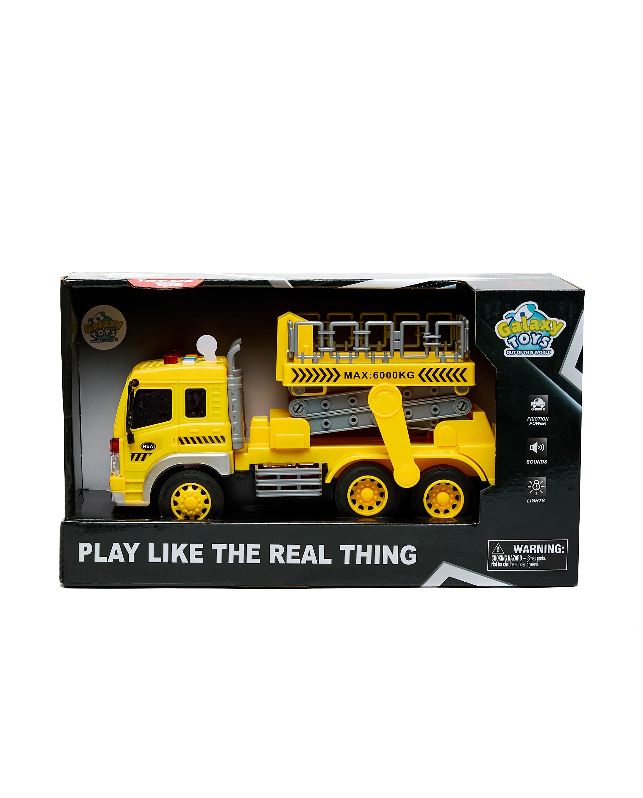 1:16 Friction Wrecker Truck with Light & Sound Yellow