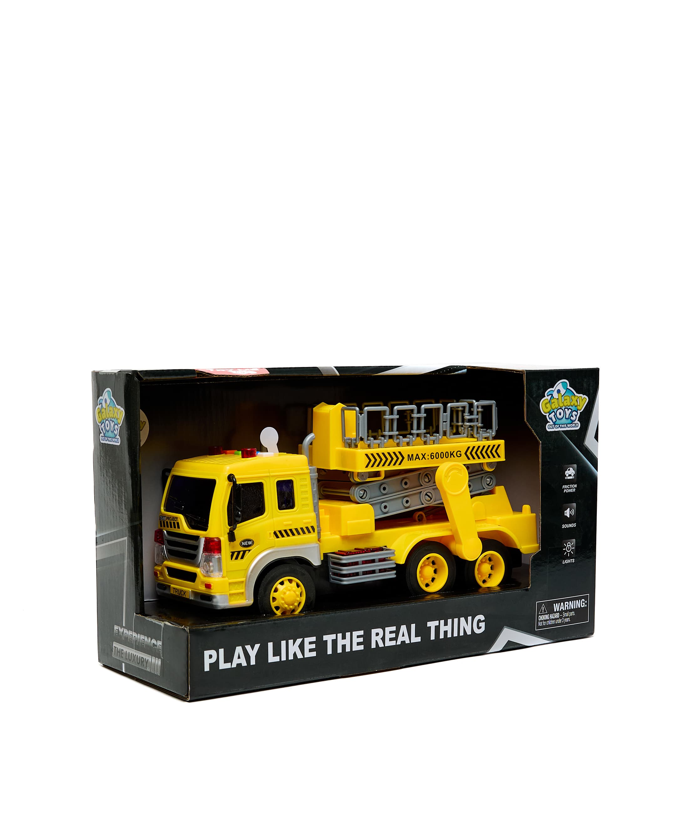 1:16 Friction Wrecker Truck with Light & Sound Yellow thumbnail 3