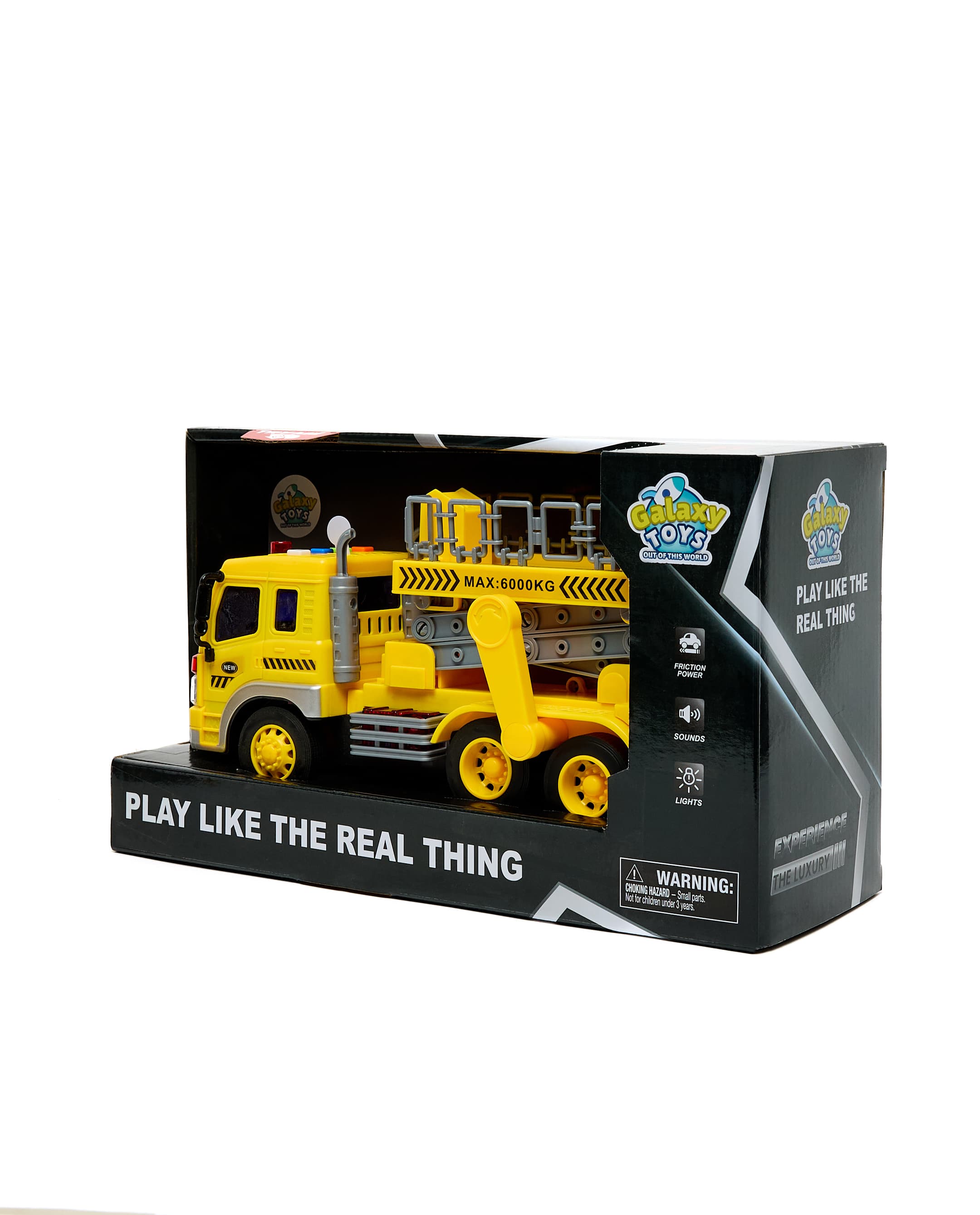 1:16 Friction Wrecker Truck with Light & Sound Yellow thumbnail 4