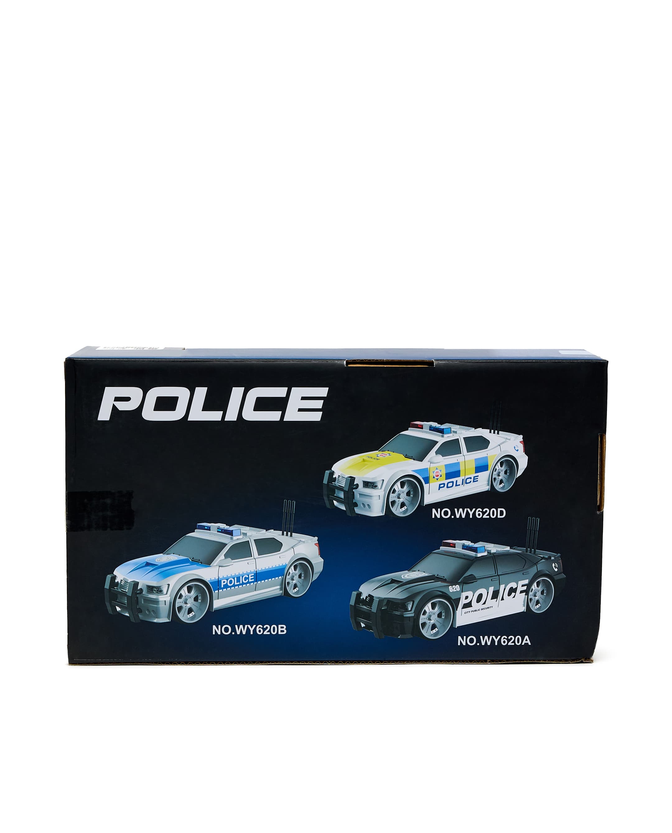 1:16 Friction Police Car with Light & Sound Black thumbnail 2