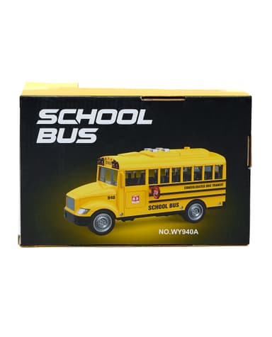 1:20 Friction School Bus with Light & Sound Yellow thumbnail 2