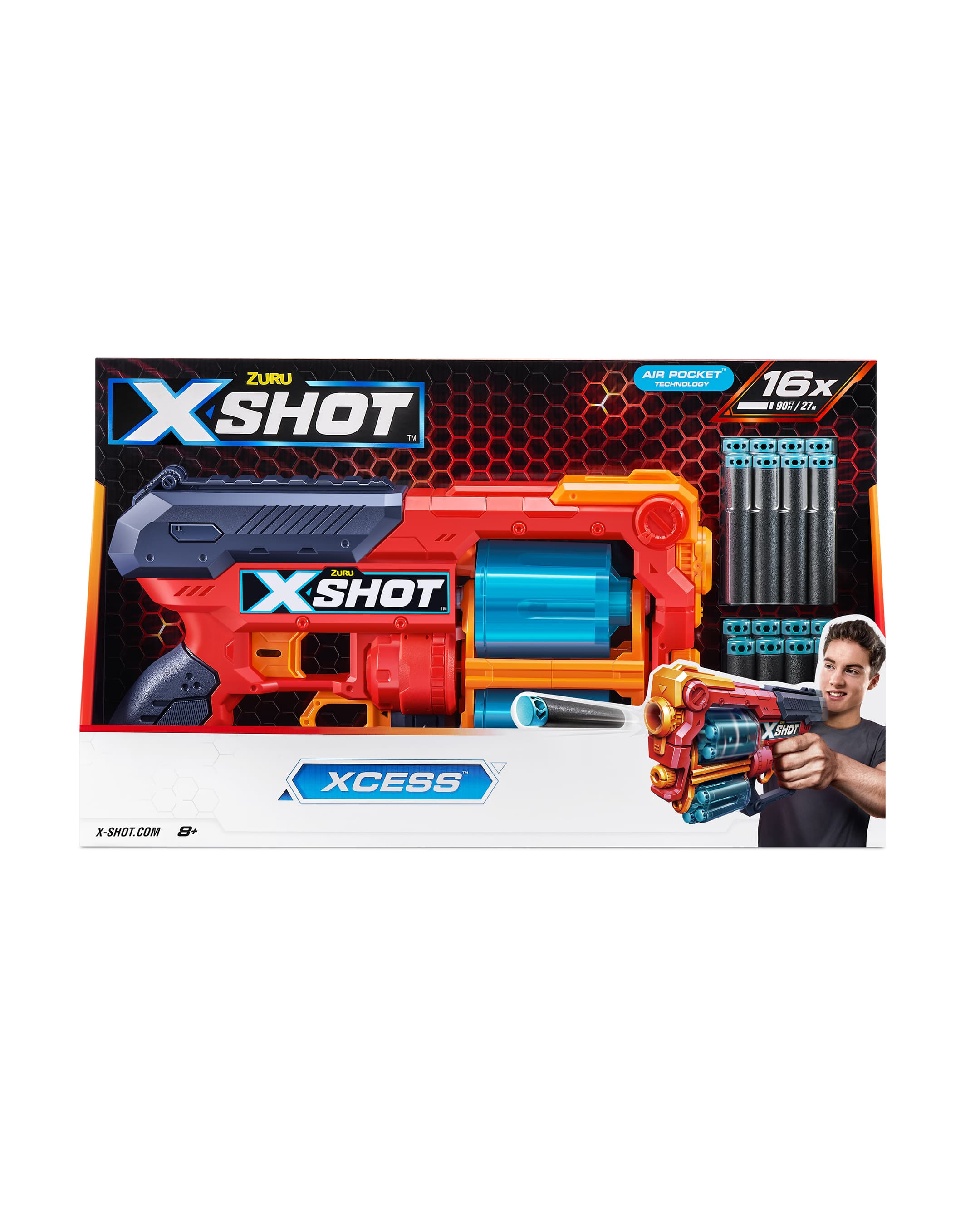 X-Shot Excel Xcess Tk-12 (16Darts) - Multicolor