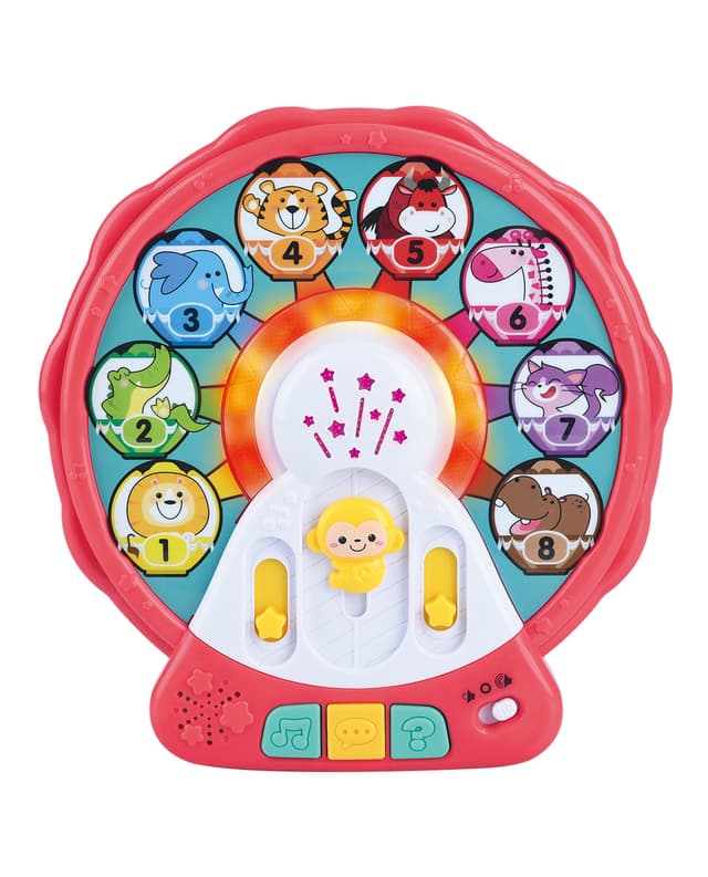 Value Mix Animal Learning Wheel Interactive Activity Toy thumbnail 1