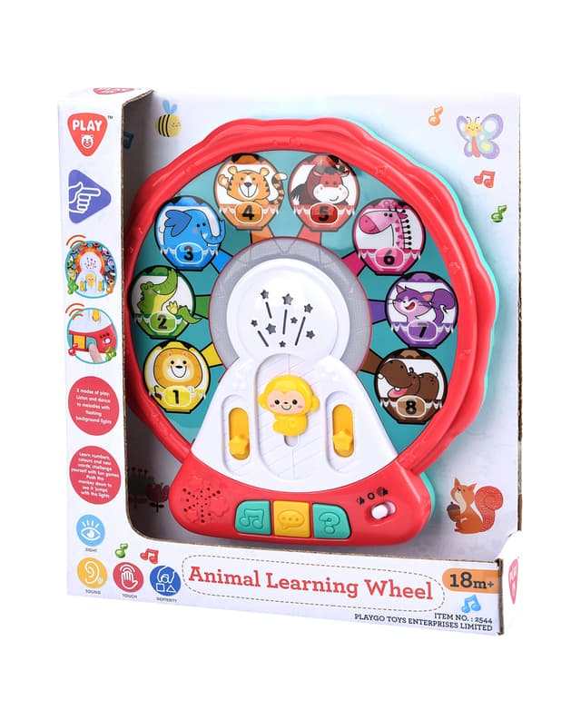 Value Mix Animal Learning Wheel Interactive Activity Toy thumbnail 2