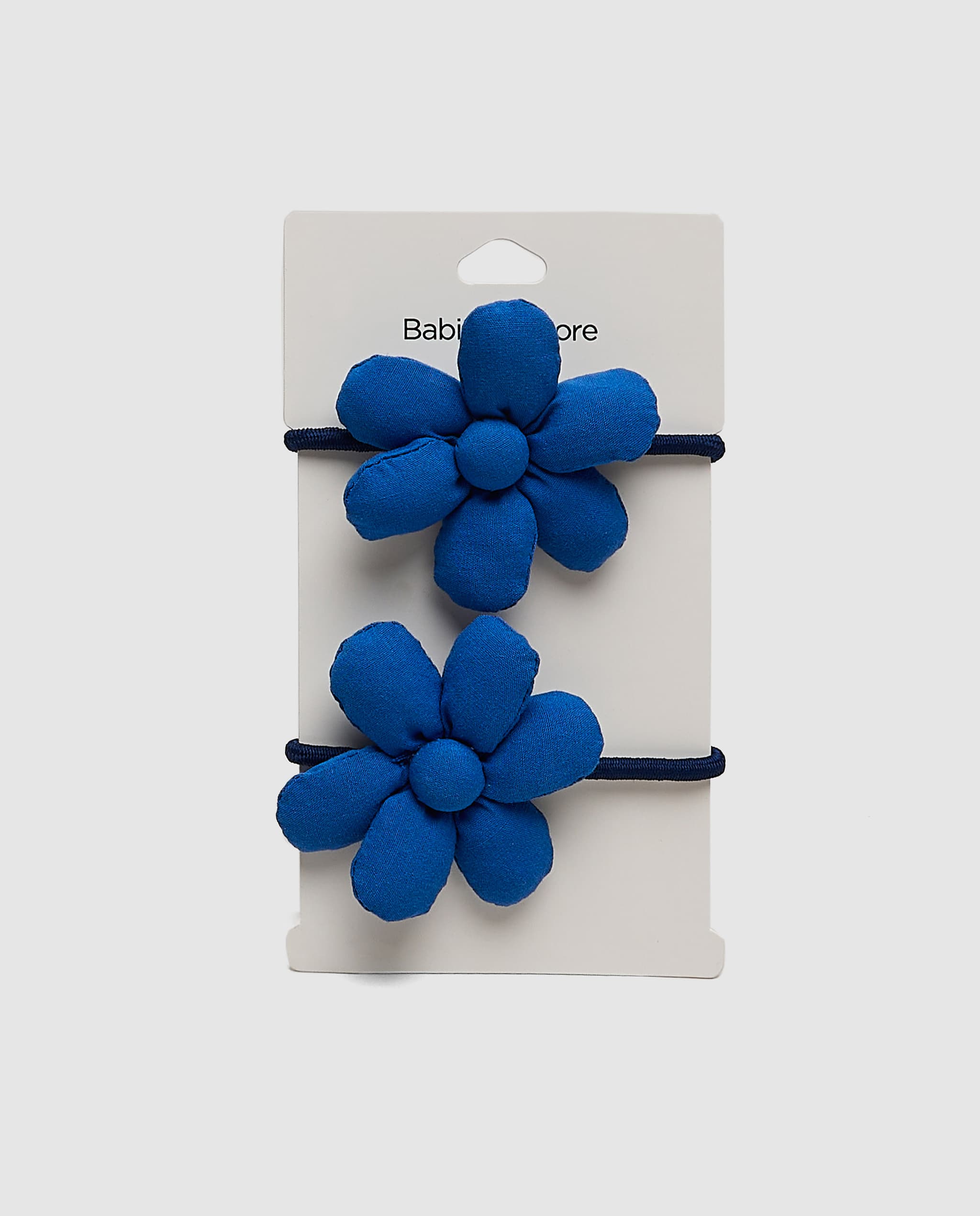 Pack Of 2 Floral-Appliquéd Hair Ties,Navy