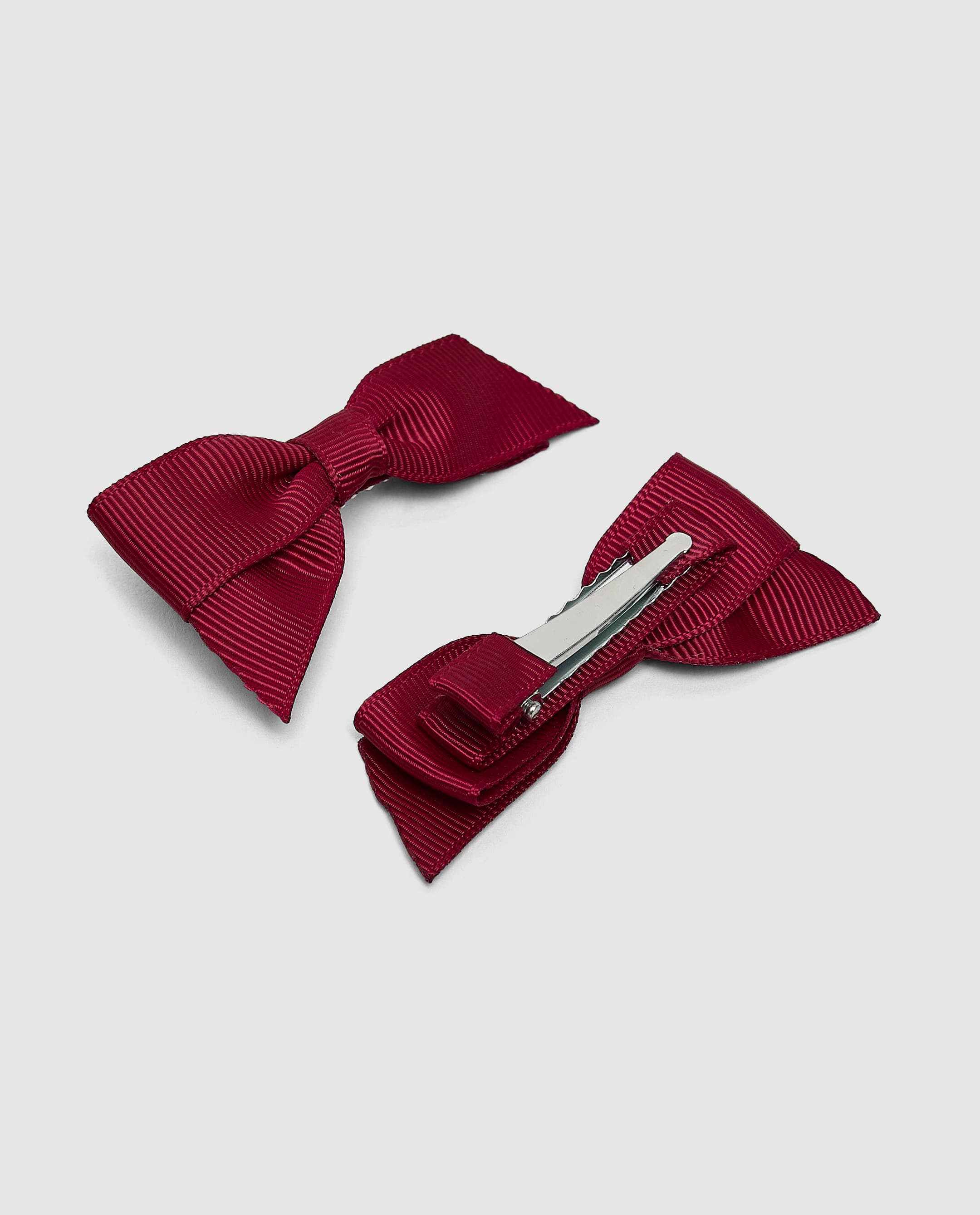 Bow Hair Tie Multipack 2,Burgundy thumbnail 3