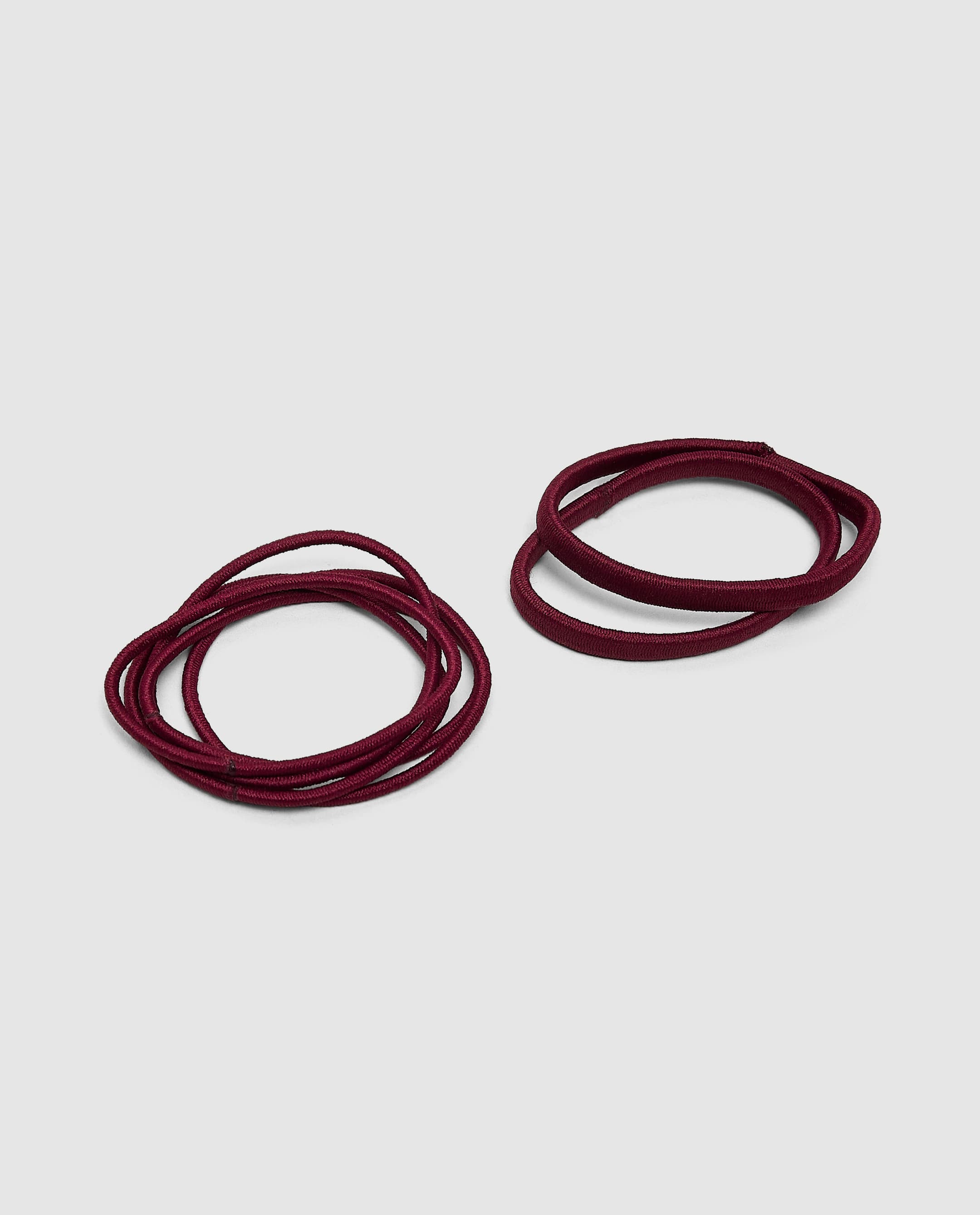 Bow Hair Tie Multipack 2,Burgundy thumbnail 4
