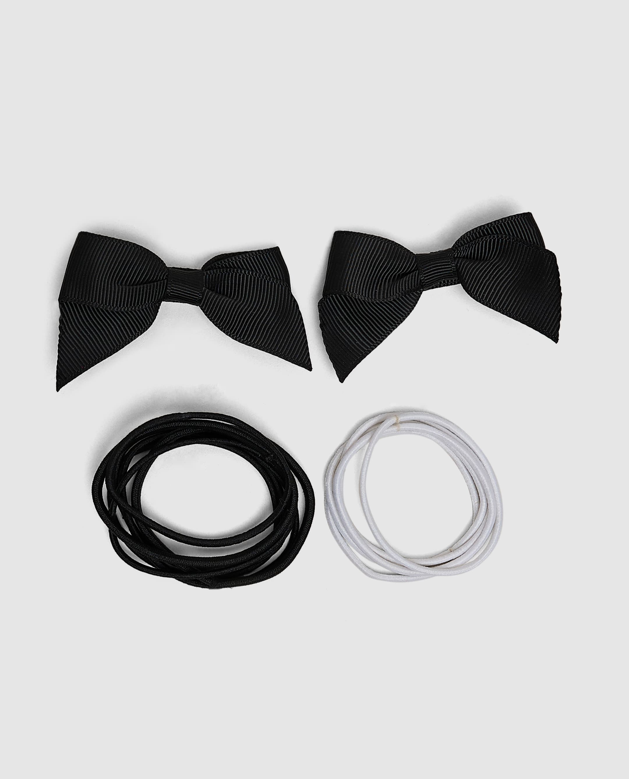 Bow Hair Tie Multipack 2,Black thumbnail 2