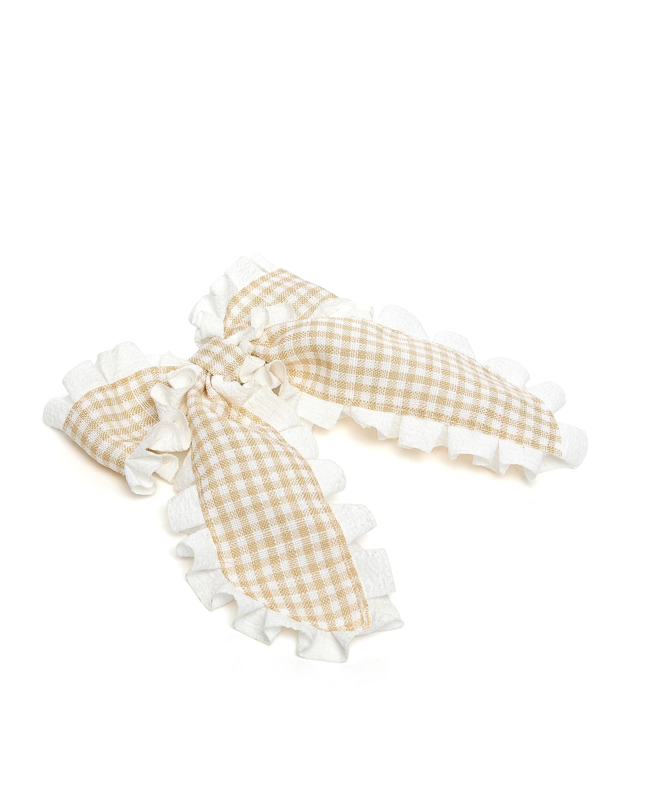  Bow Hair Tie,Off-White thumbnail 2