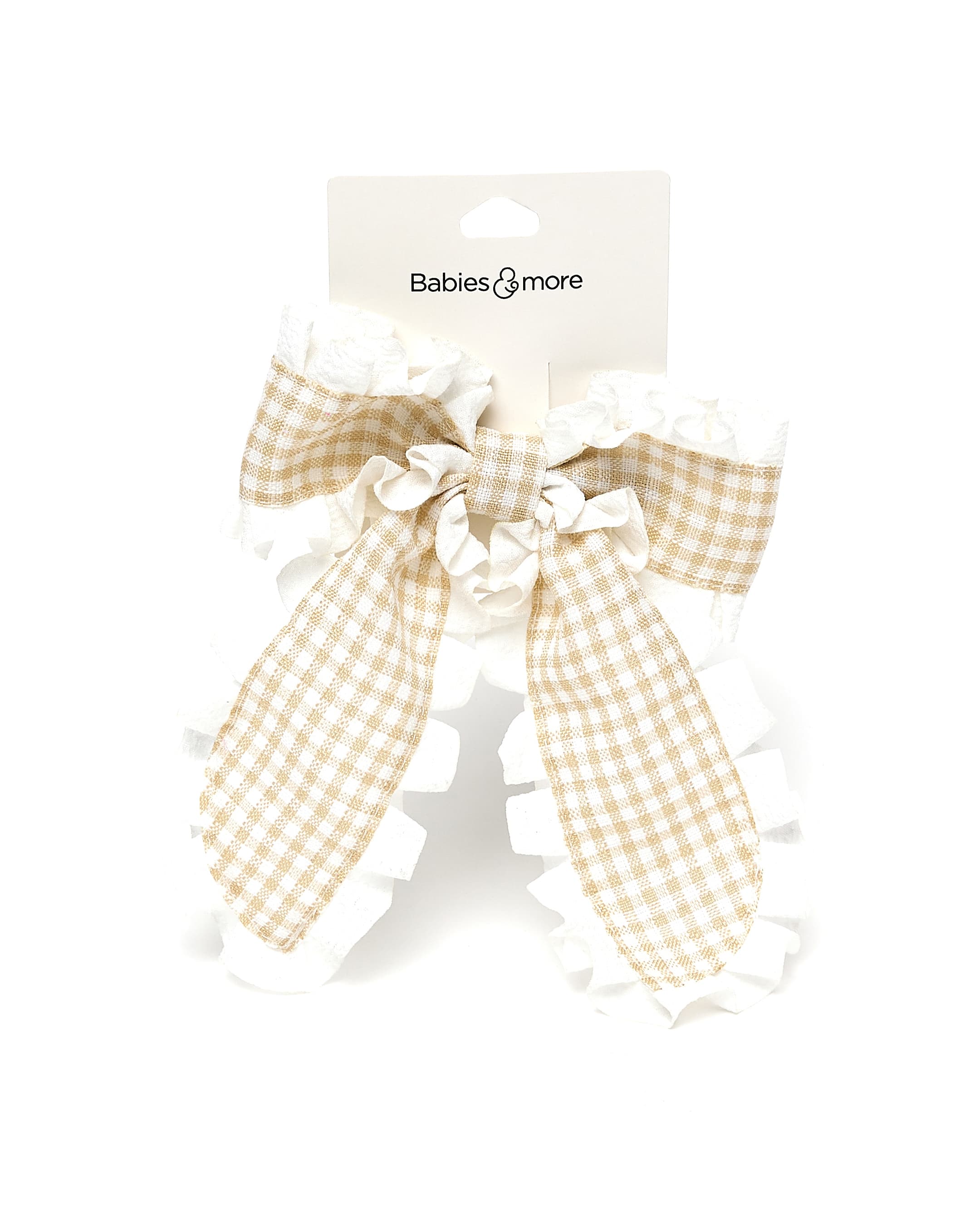  Bow Hair Tie,Off-White thumbnail 3