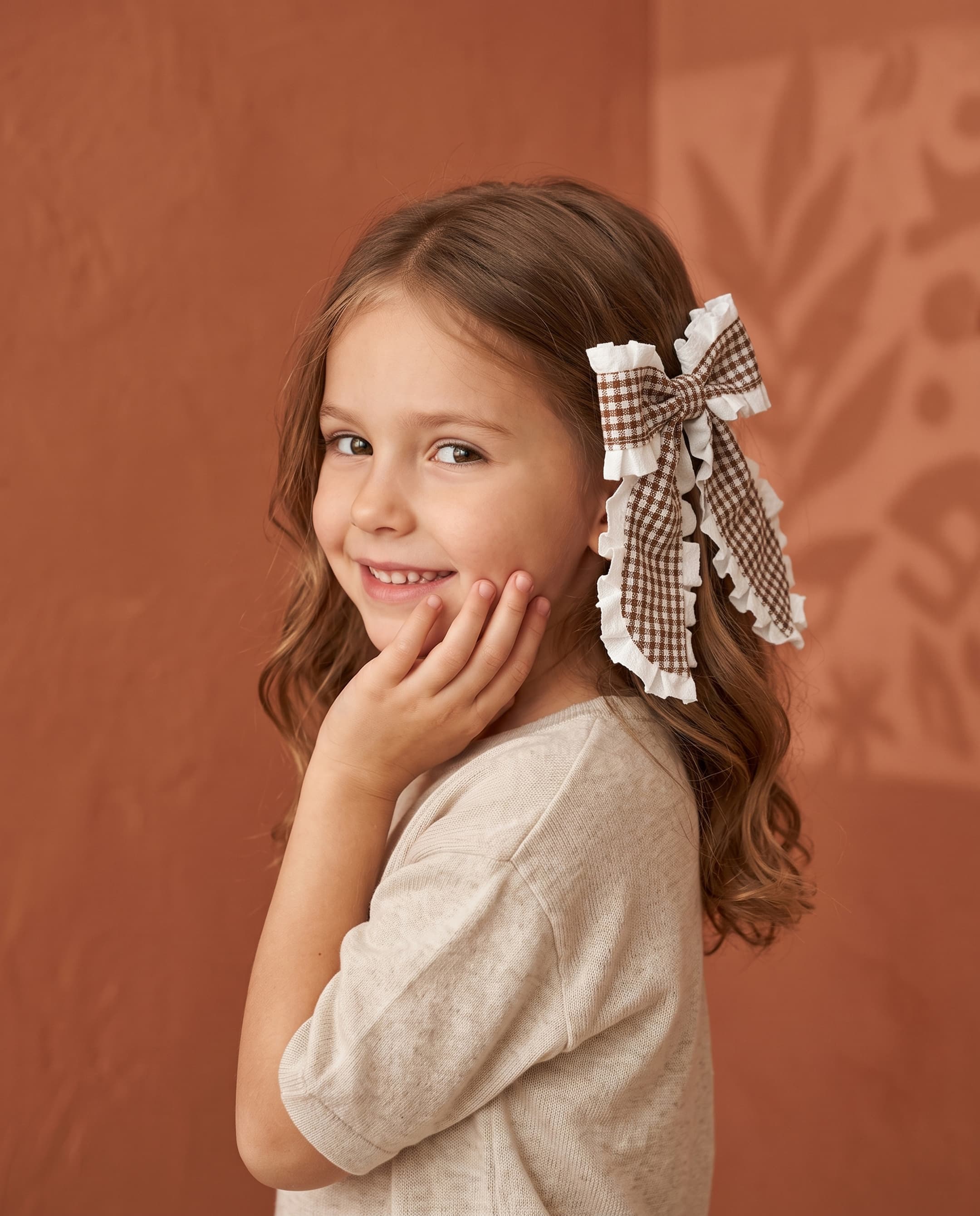 Bow Hair Tie,Brown