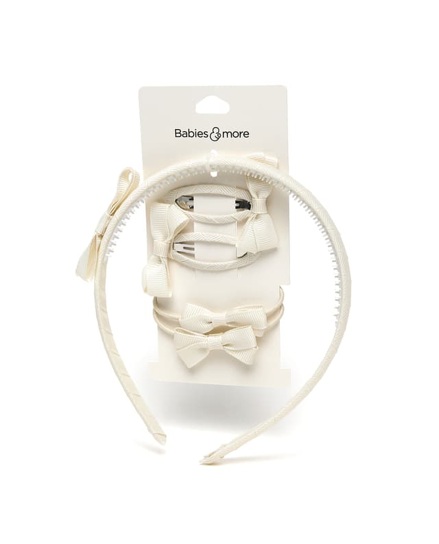 Hair Band Set,Off-White thumbnail 2