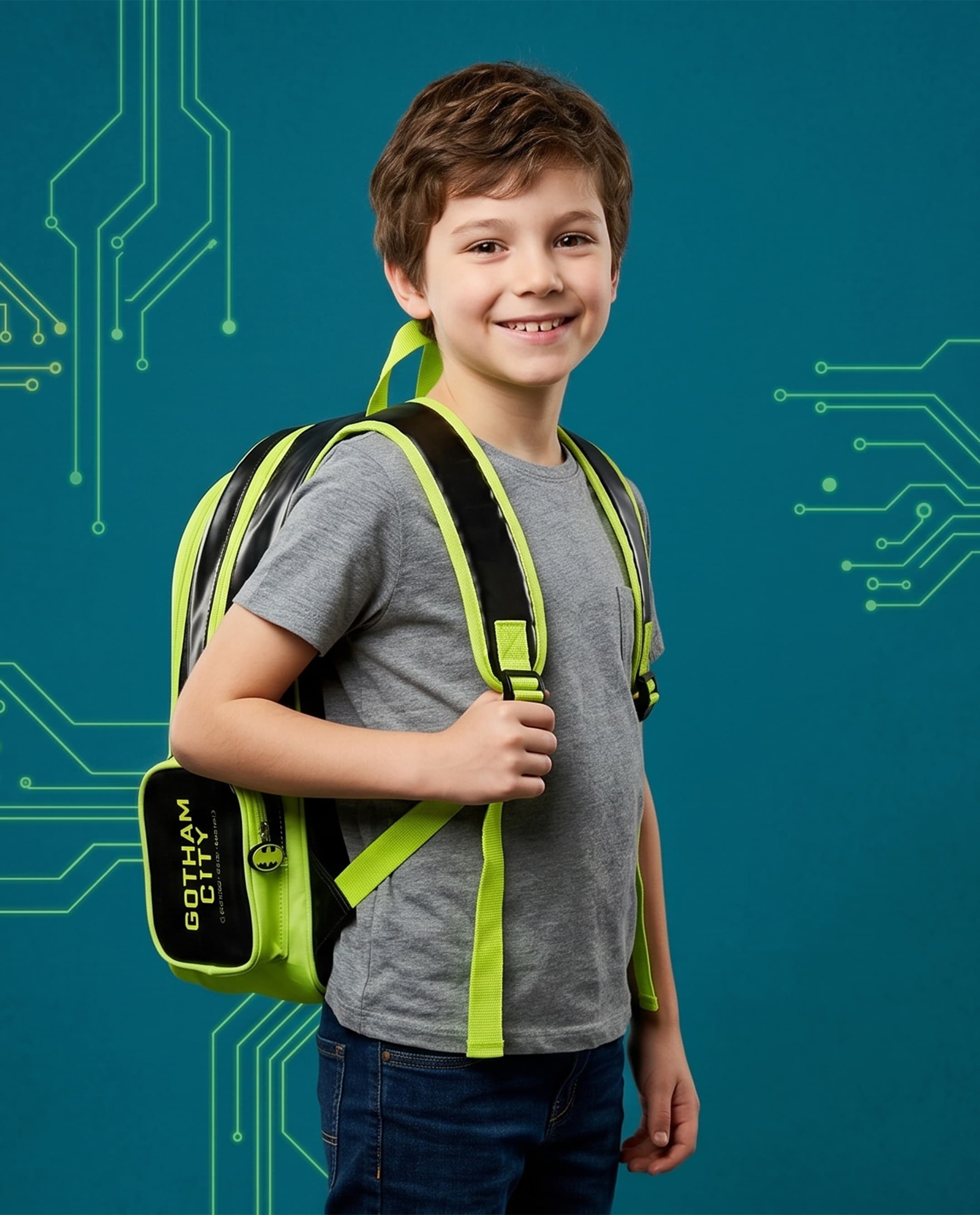 Warner Bros Batman Light Up Backpack 16"
