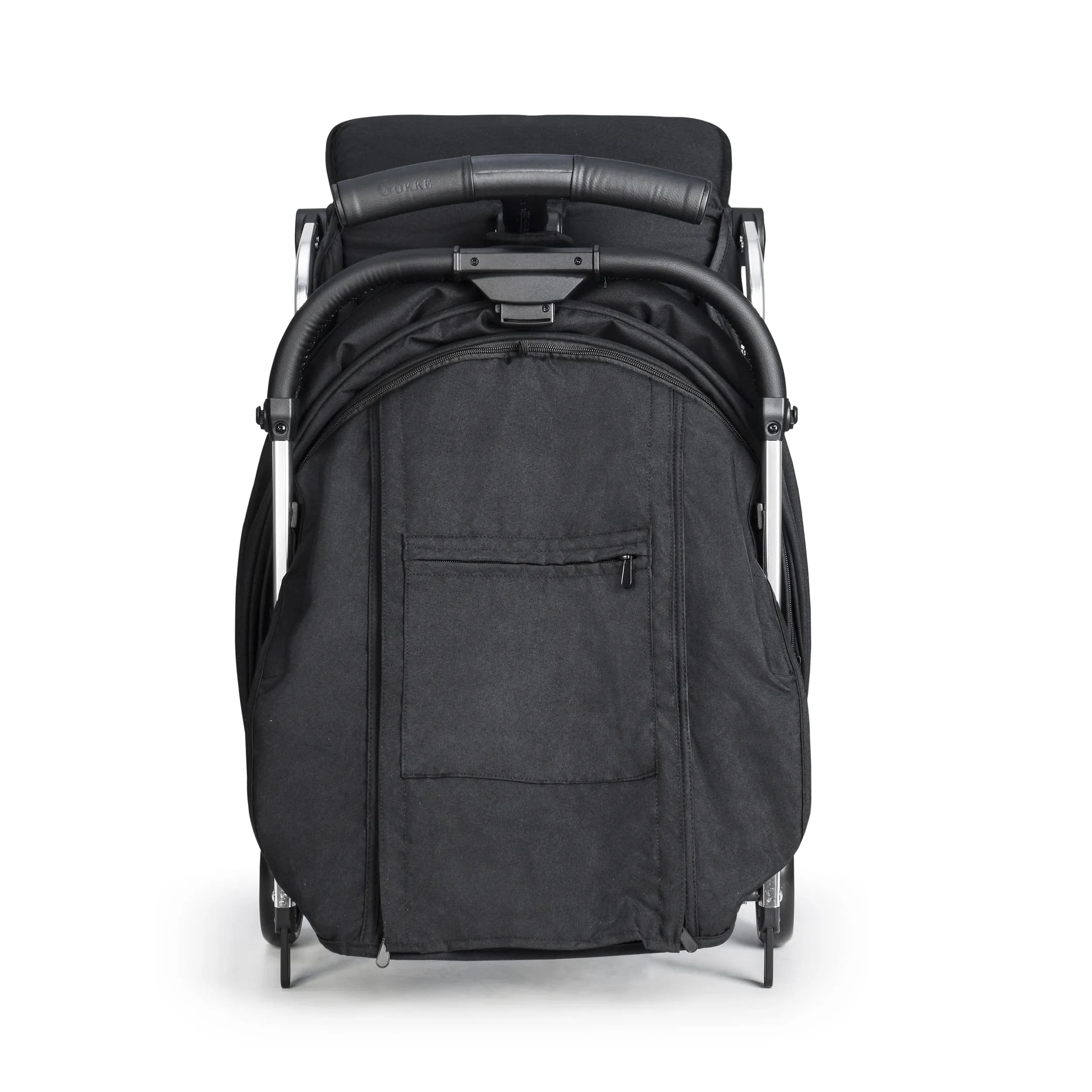 Gokke Compact Baby Stroller With 5 Point Safety Harness, Adjustable Handlebar, Suitable For Air Travel, 0-36 Months, Black - C102Abl