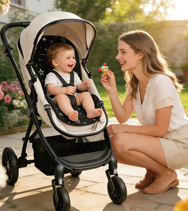 Universal Stroller Cushion-Black thumbnail 3