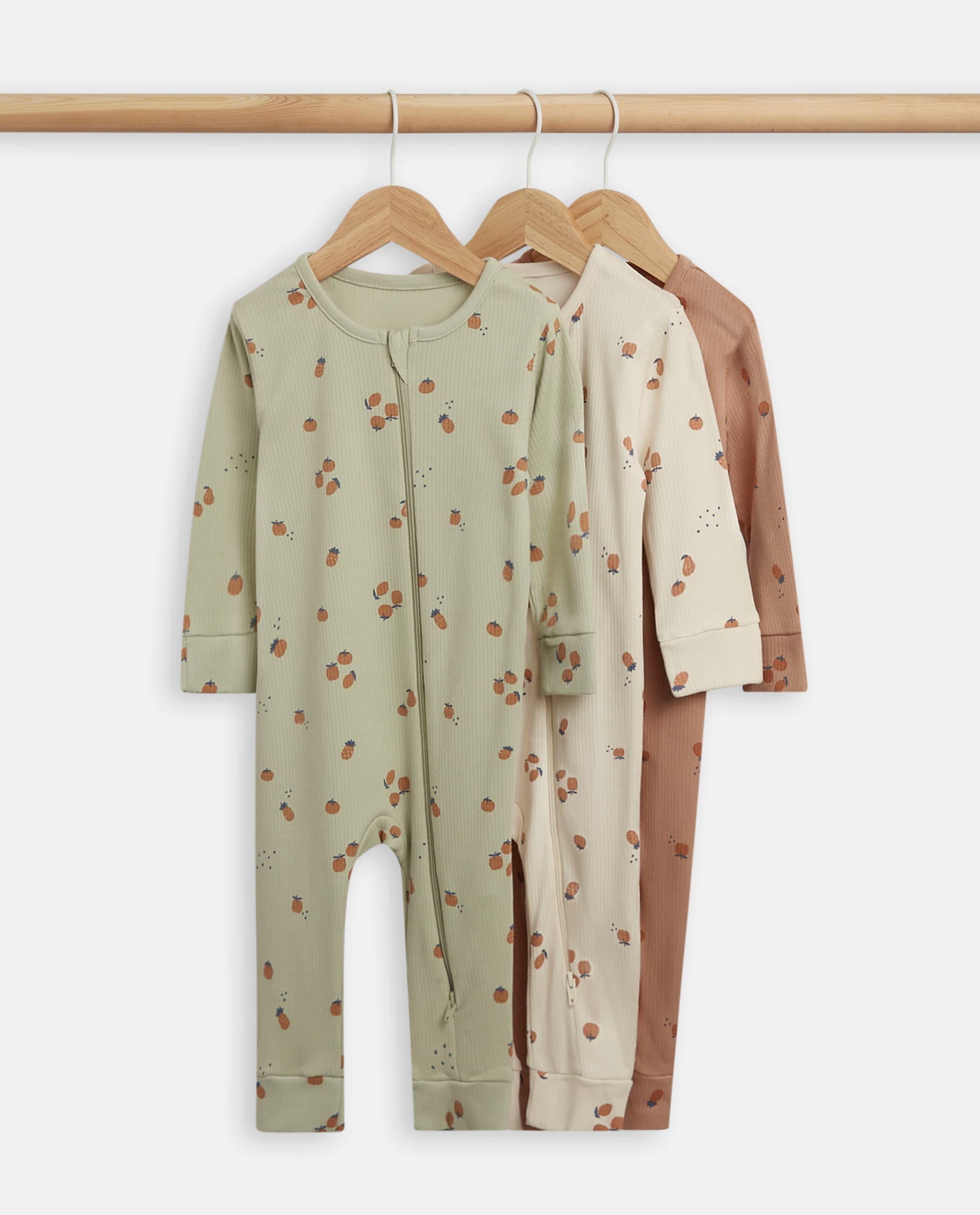 Babies and More - Pack of 3 Sleepsuits - Multi