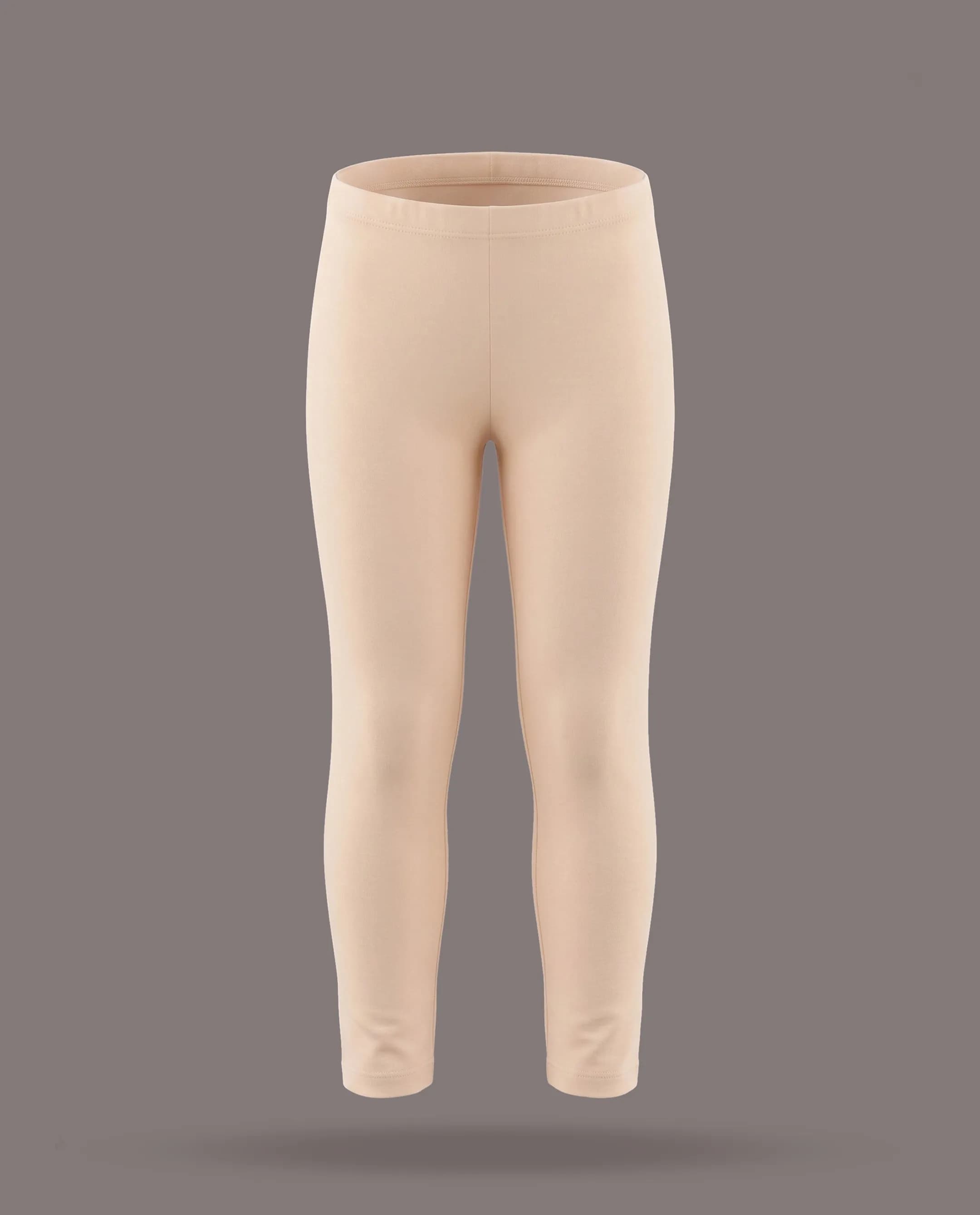 Solid Leggings with Elastic Waist