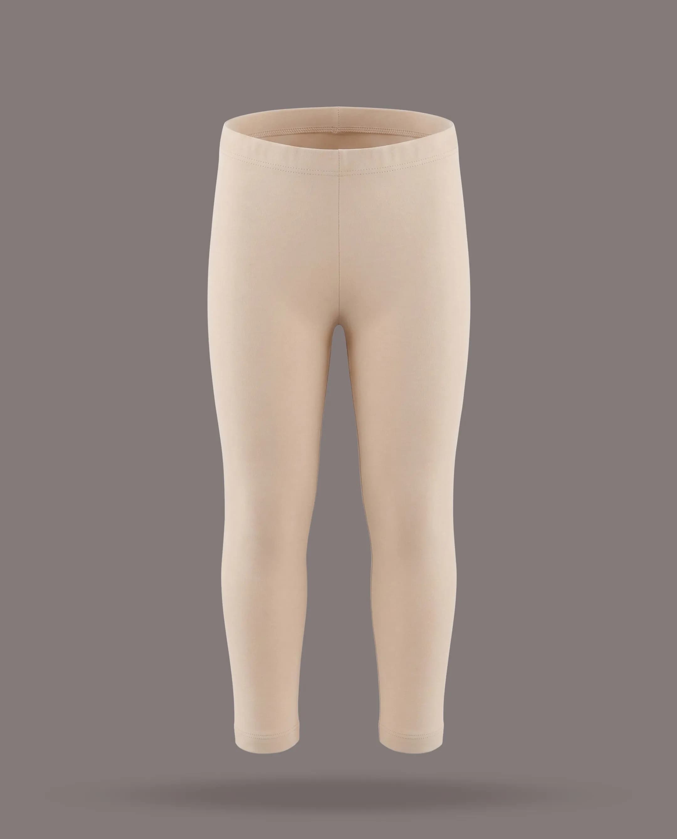 Solid Leggings with Elastic Waist