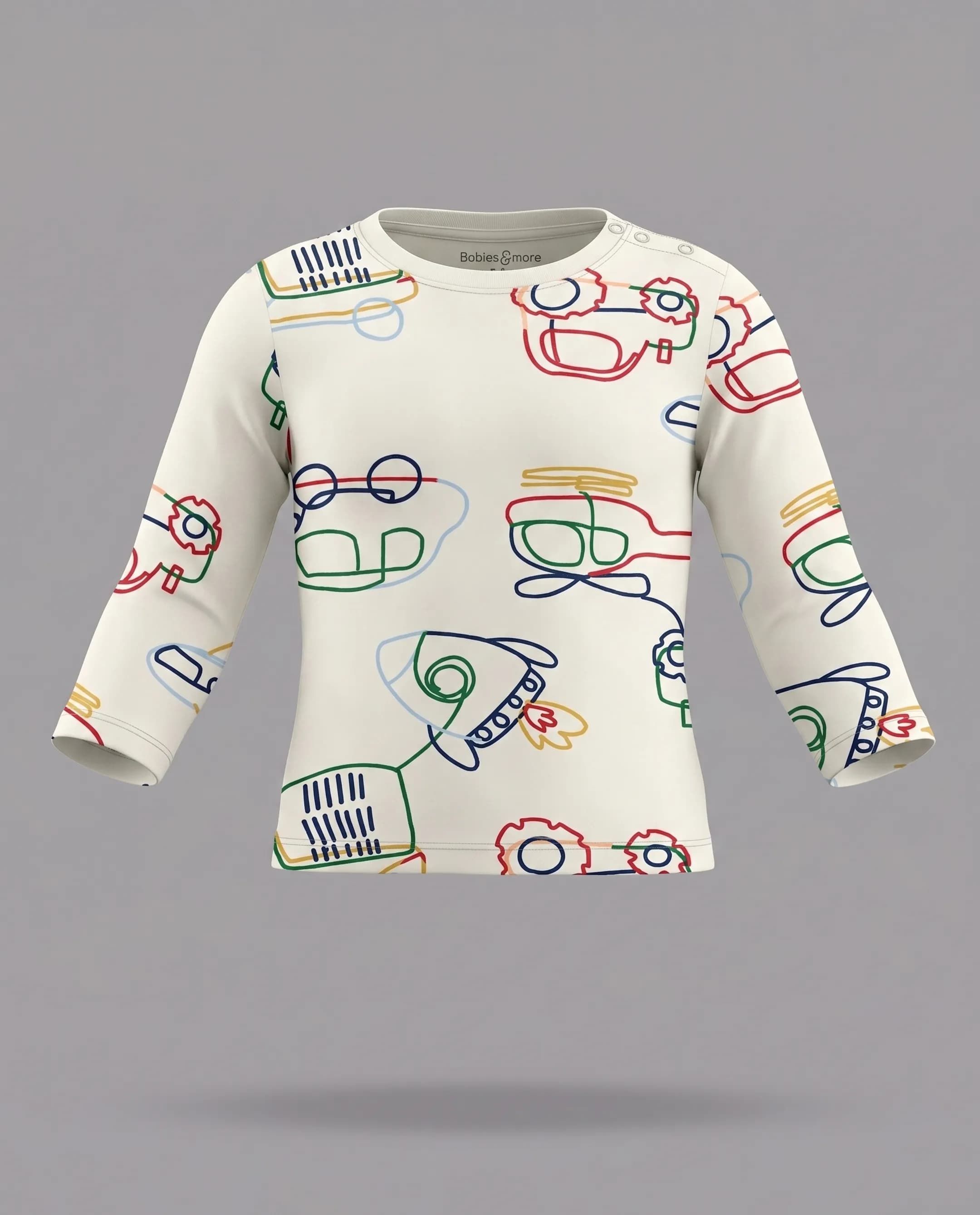 Printed Long Sleeves Pyjama Set thumbnail 3