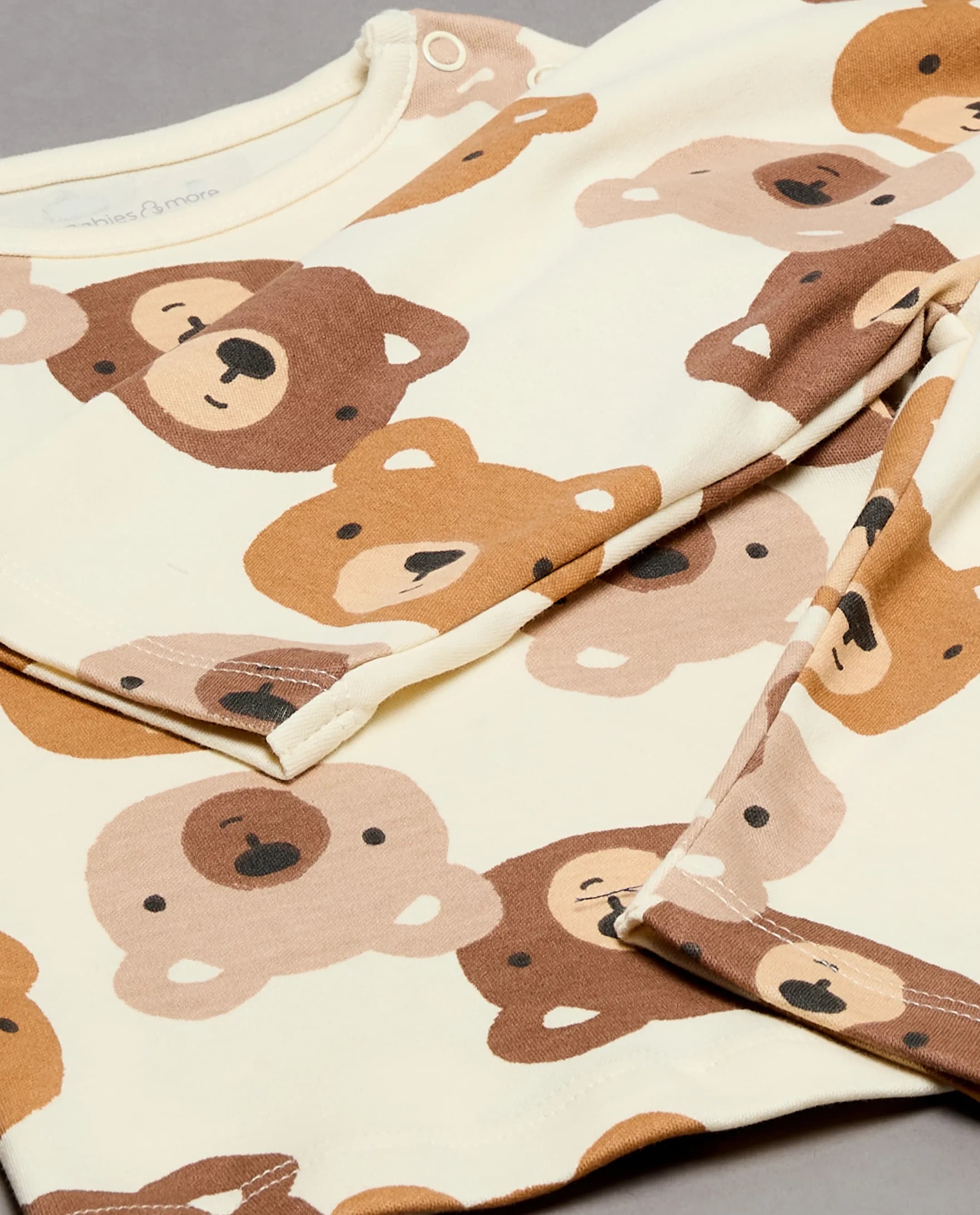 Teddy Printed Long Sleeves Pyjama Set thumbnail 7