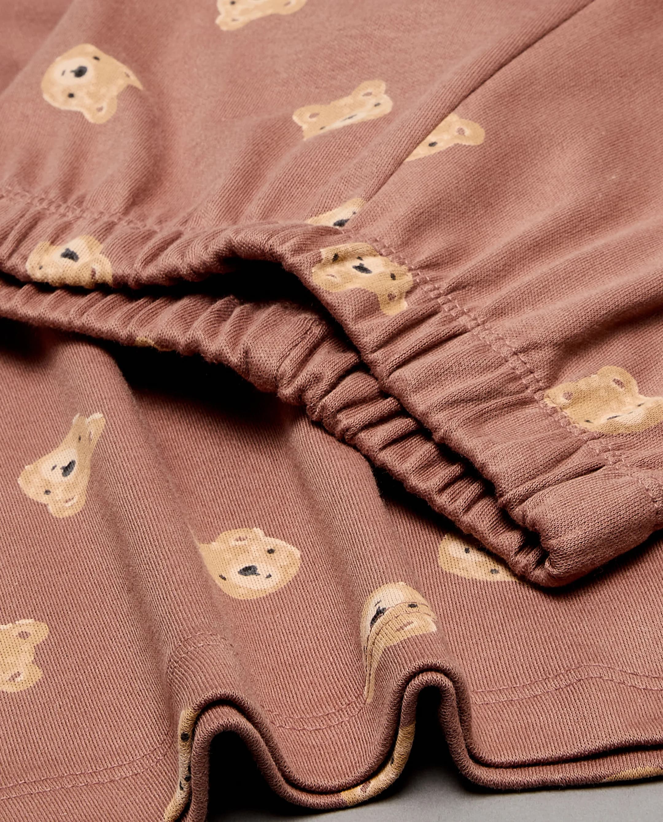 Teddy Printed Long Sleeves Pyjama Set