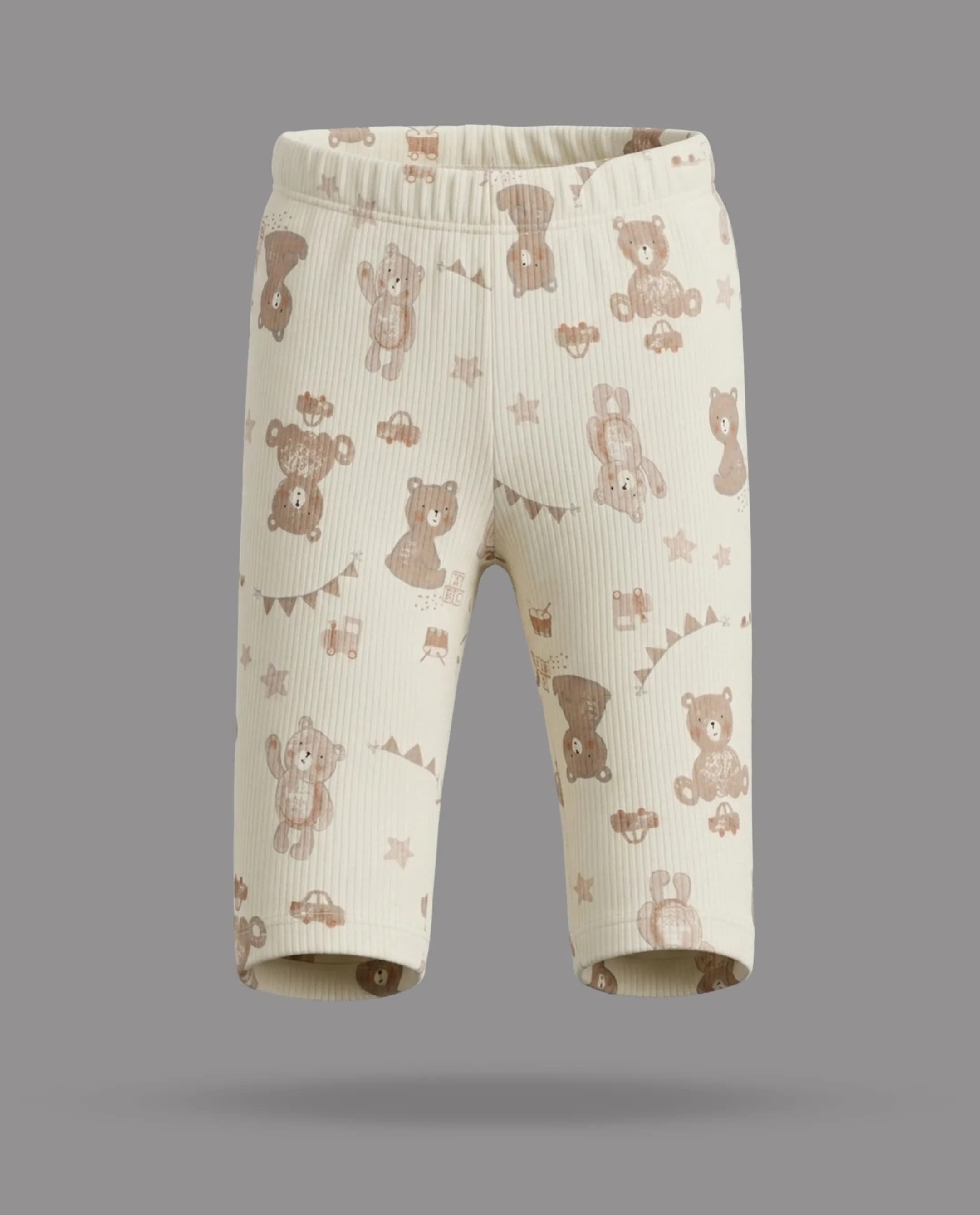 Teddy Printed Long Sleeves Pyjama Set
