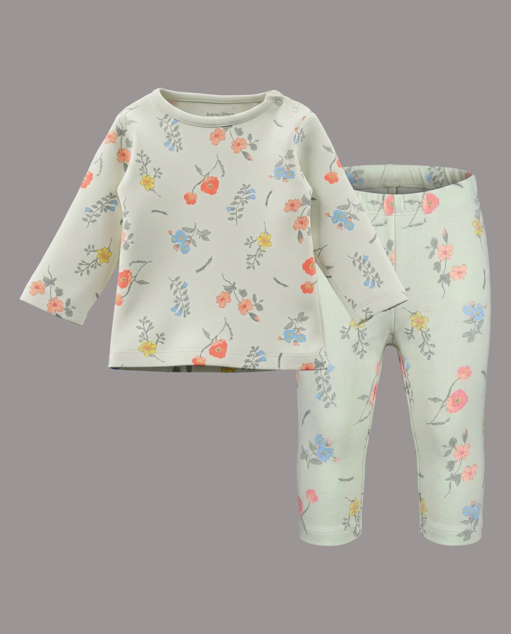 Printed Long Sleeves Pyjama Set