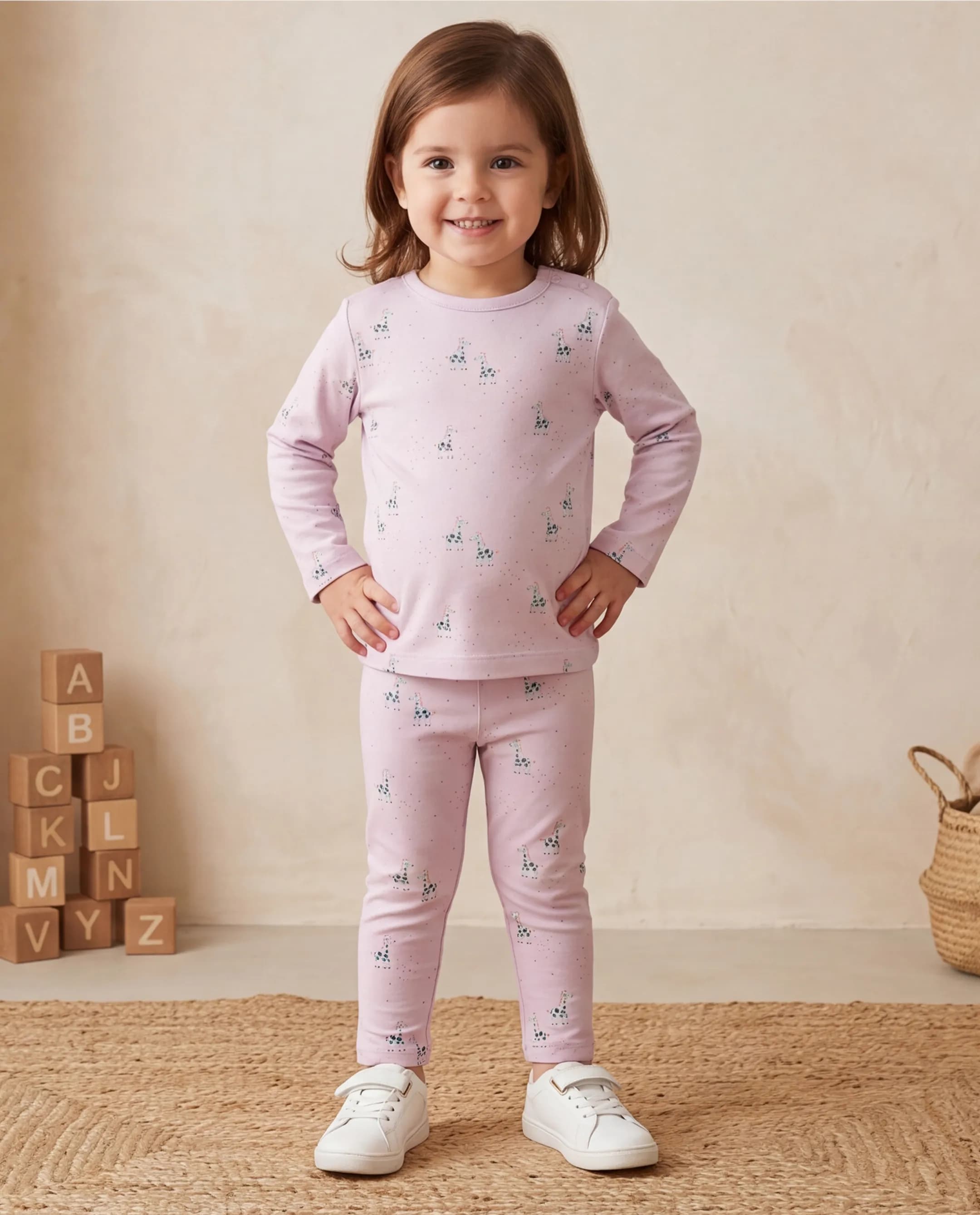 Printed Long Sleeves Pyjama Set