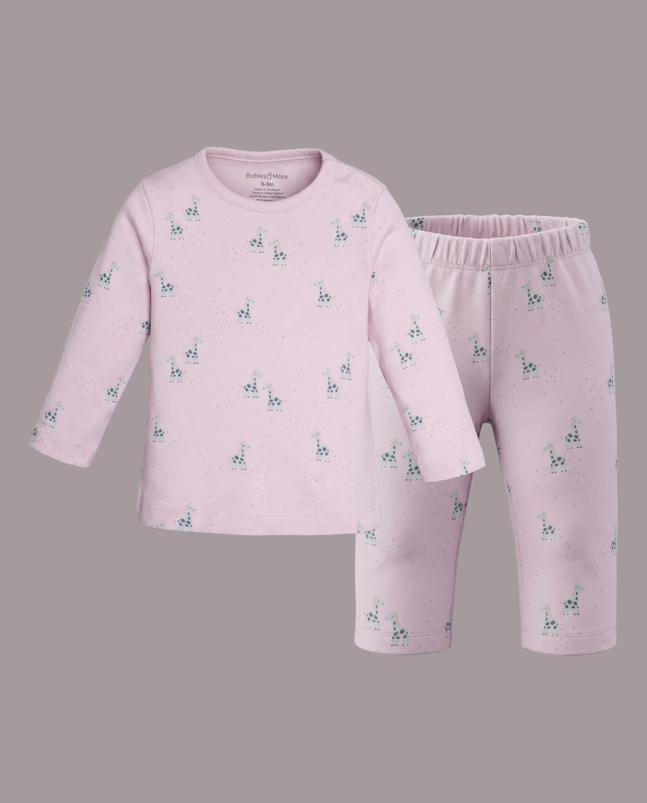 Printed Long Sleeves Pyjama Set