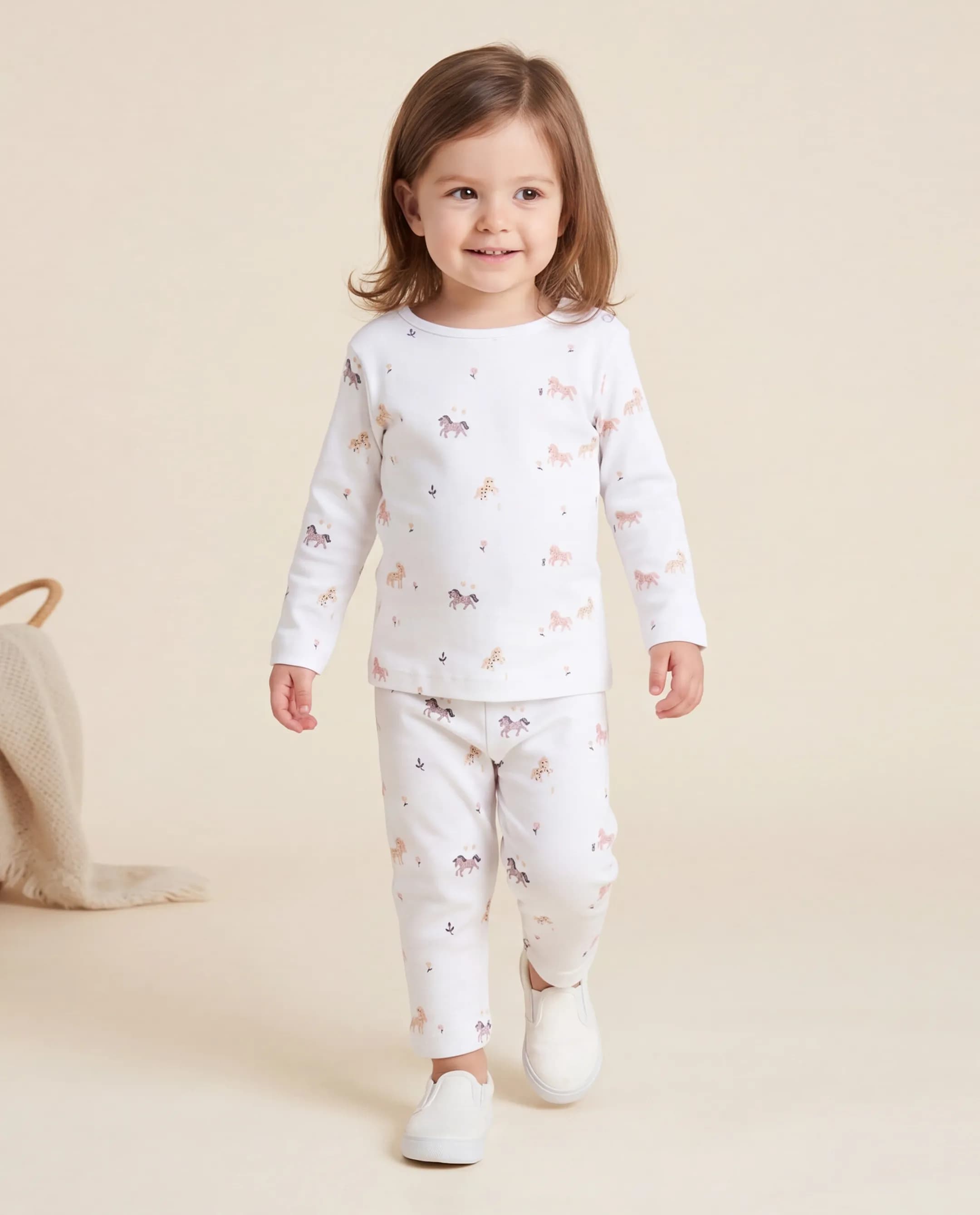 Printed Long Sleeves Pyjama Set