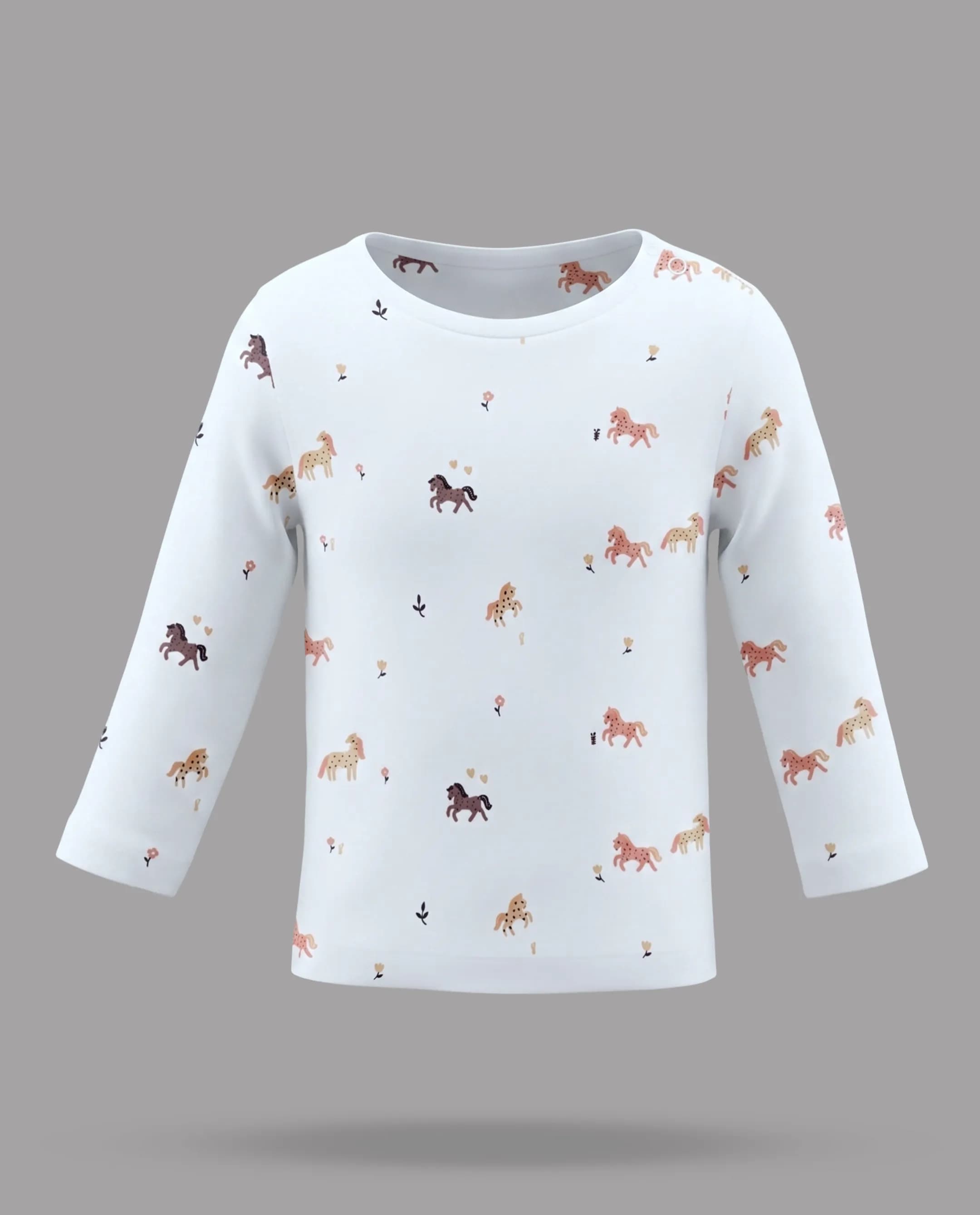 Printed Long Sleeves Pyjama Set