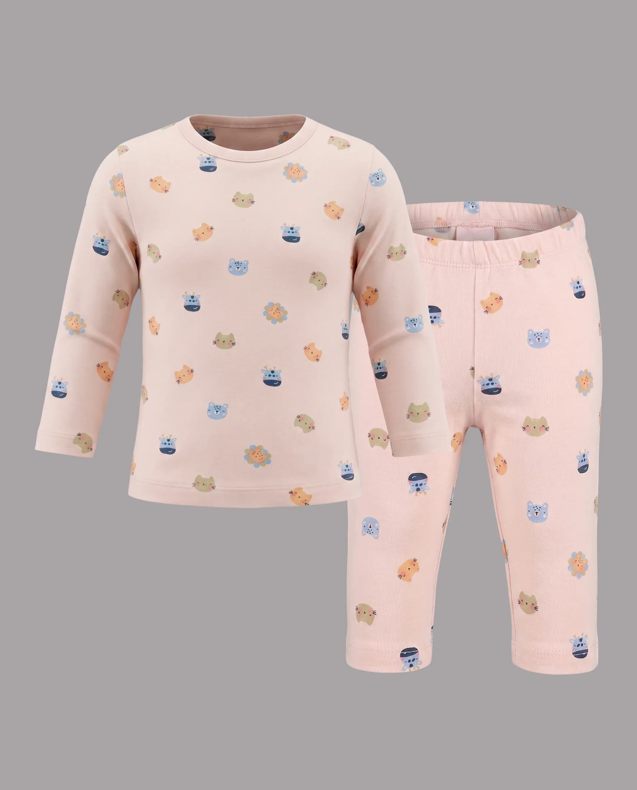 Printed Long Sleeves Pyjama Set