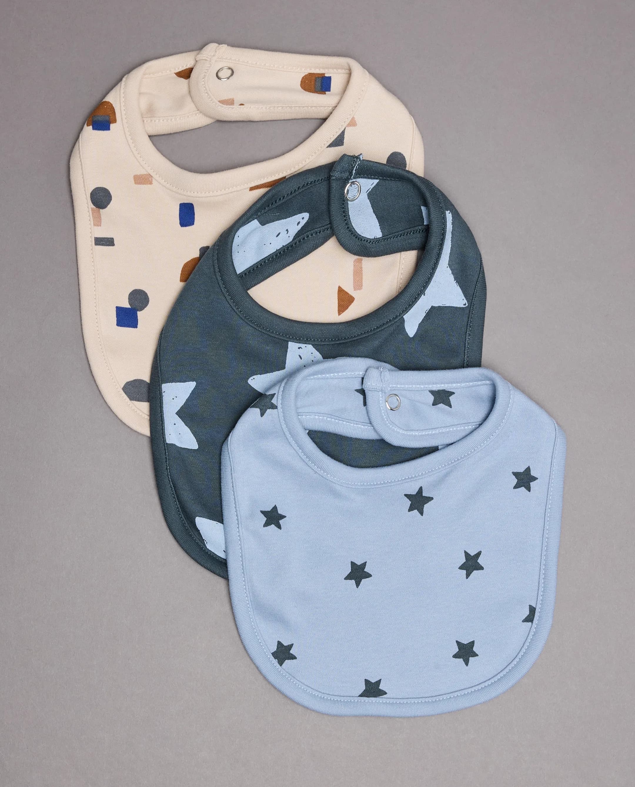 3 Pack Printed Bibs