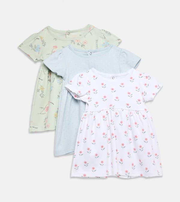 3-Pack Short Sleeves Dresses