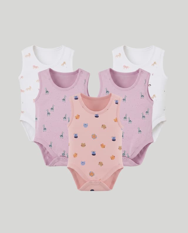 Pyjama Set - 5Pk Sleeveless Bodysuit From Babies & more thumbnail 3
