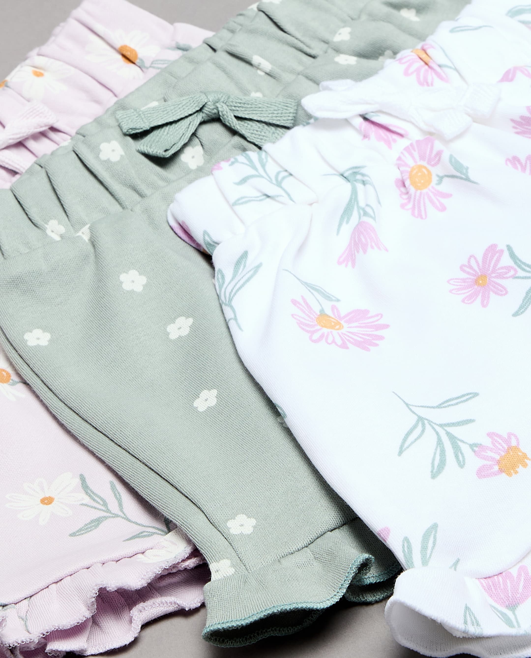 Babies & More 3 Pack Printed Shorts With Drawstring Waist