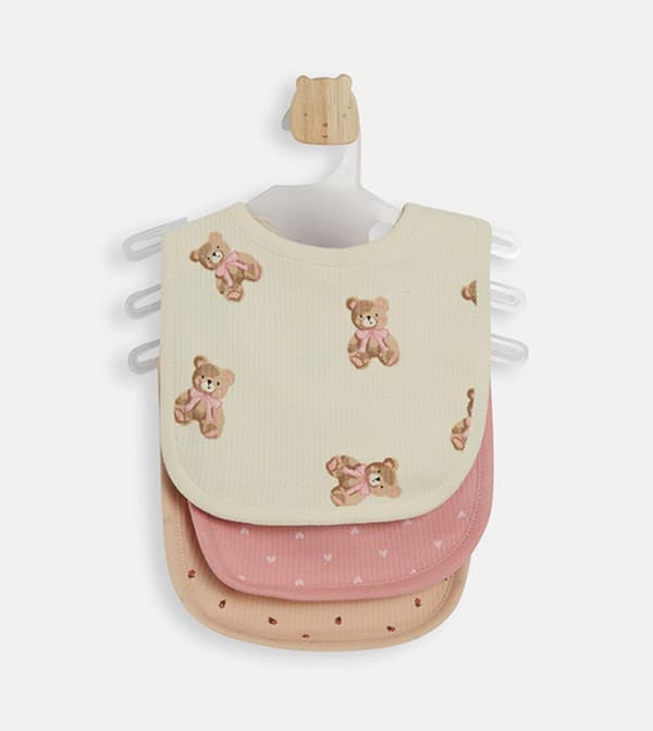 Babies & more 3-Pack Soft Cotton Bibs