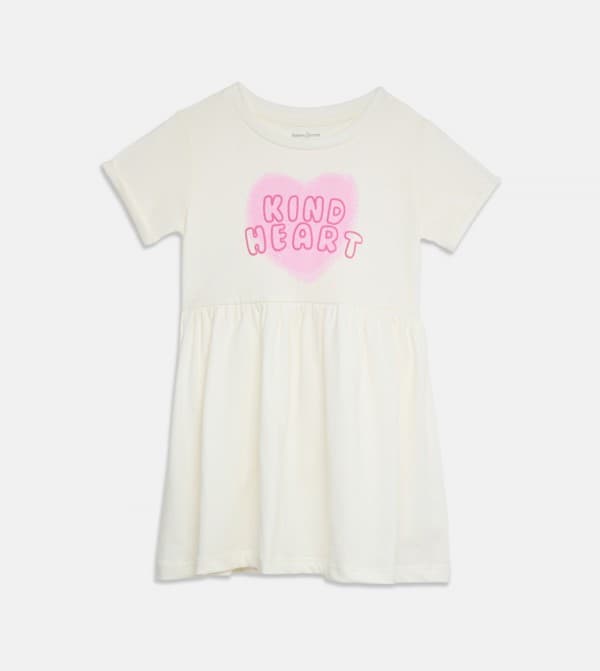 Printed Short Sleeves Dress