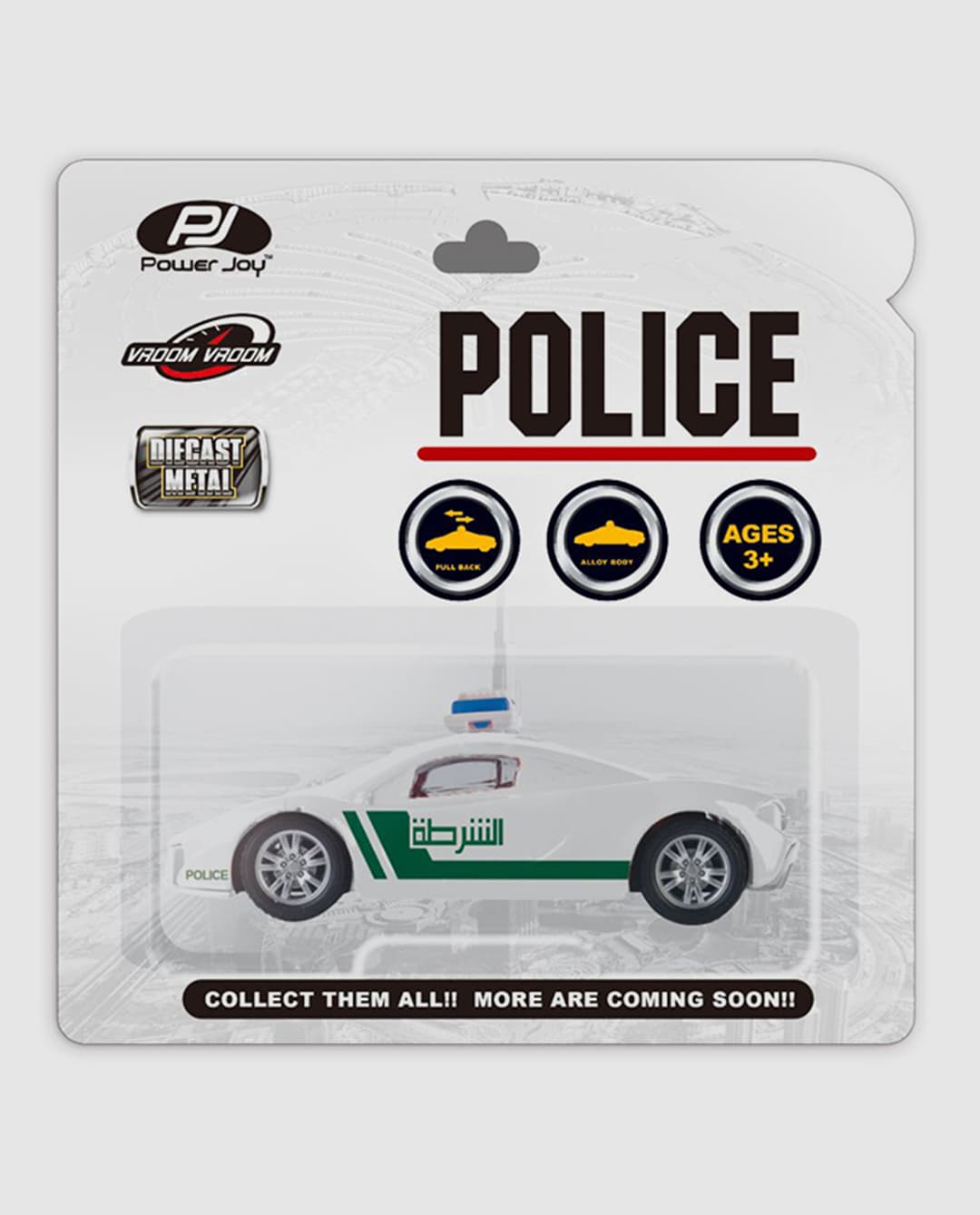 Pjoy Power Joy V.Vroom Diecast Dxb Police 1/43 - Multicolor view 1