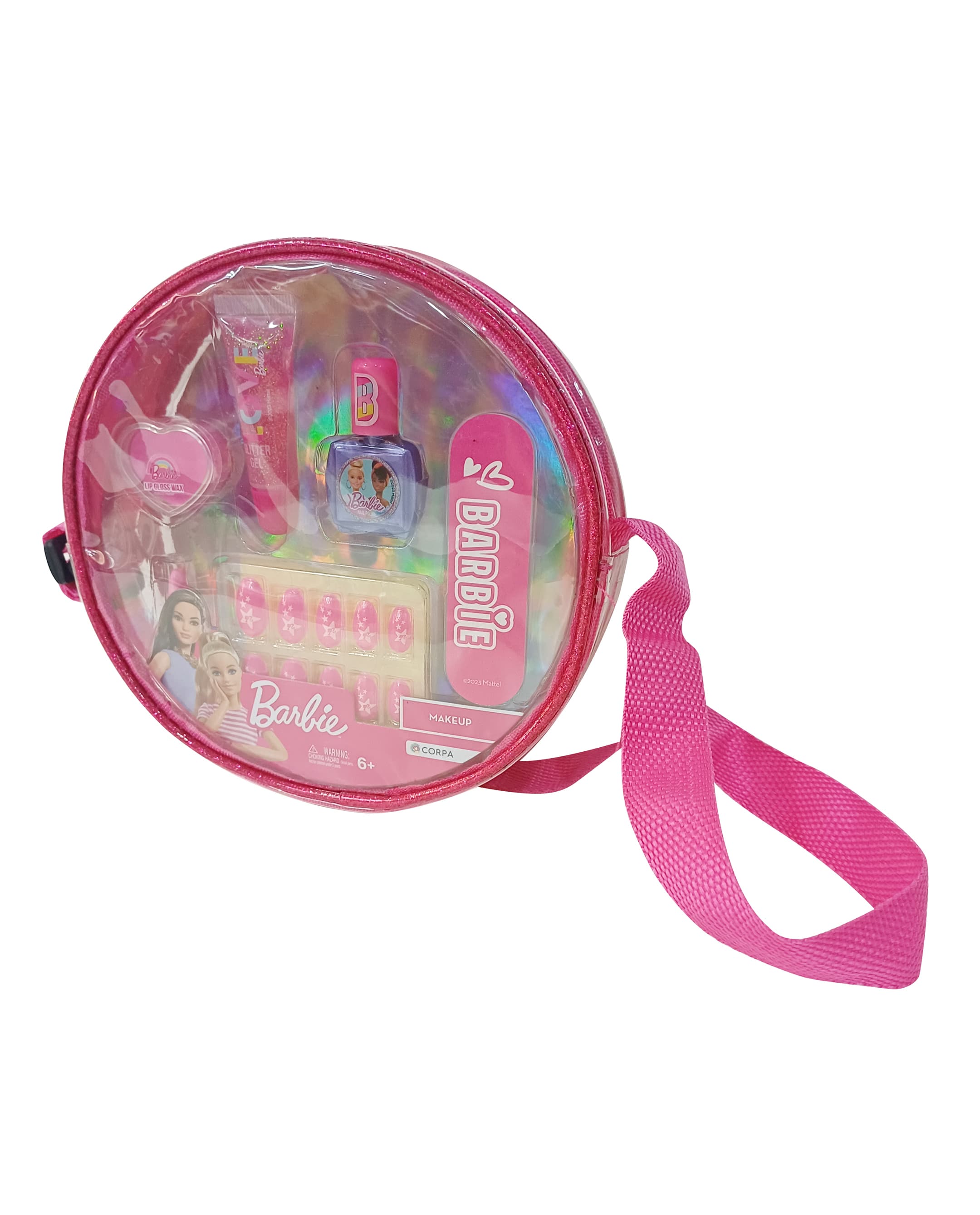 Babies & more Barbie Makeup Set Pvc Handbag - Multicolor
