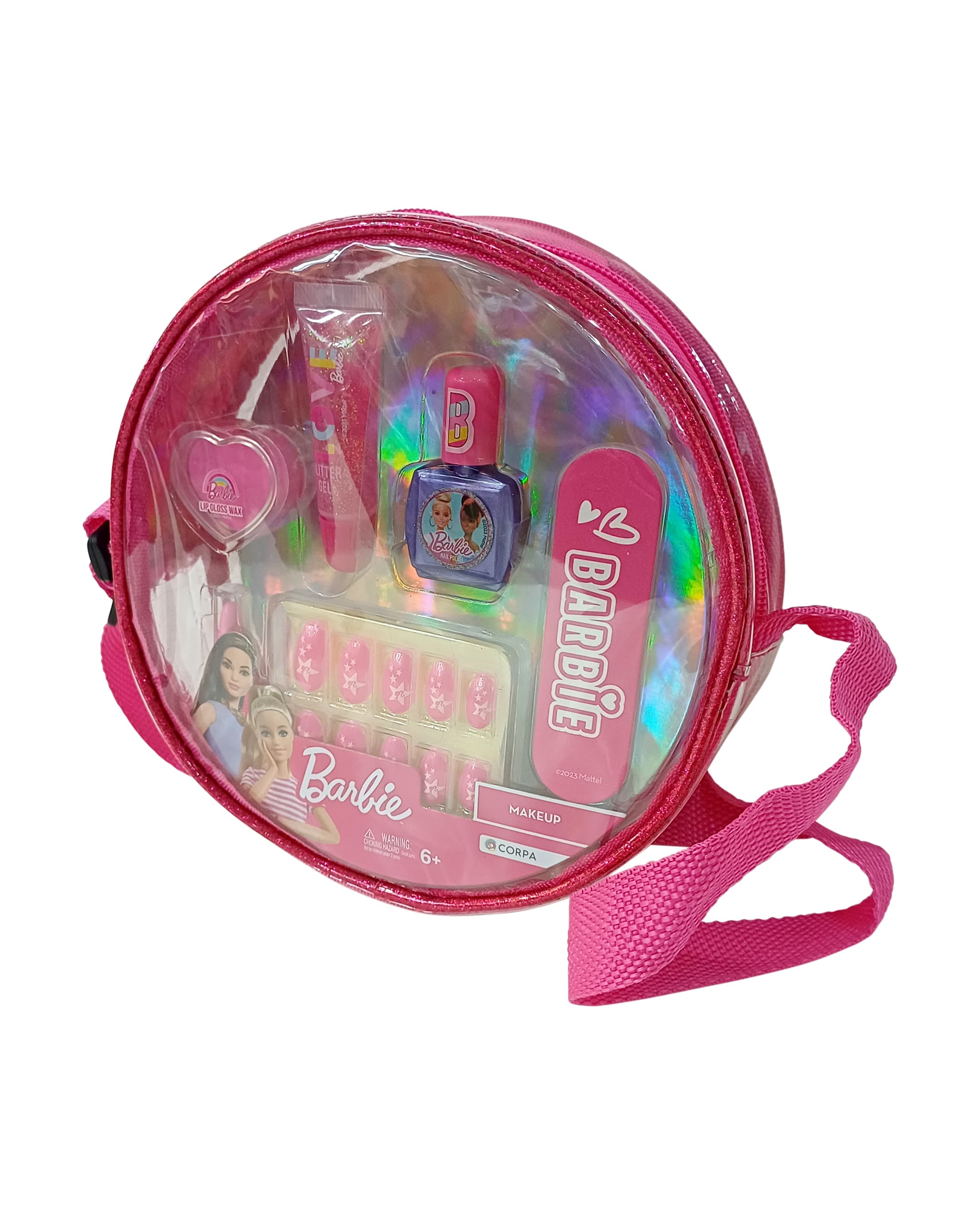 Babies & more Barbie Makeup Set Pvc Handbag - Multicolor