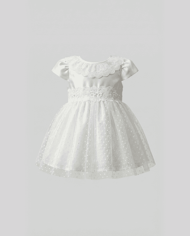 Embroidered Short Sleeves Dress thumbnail 1