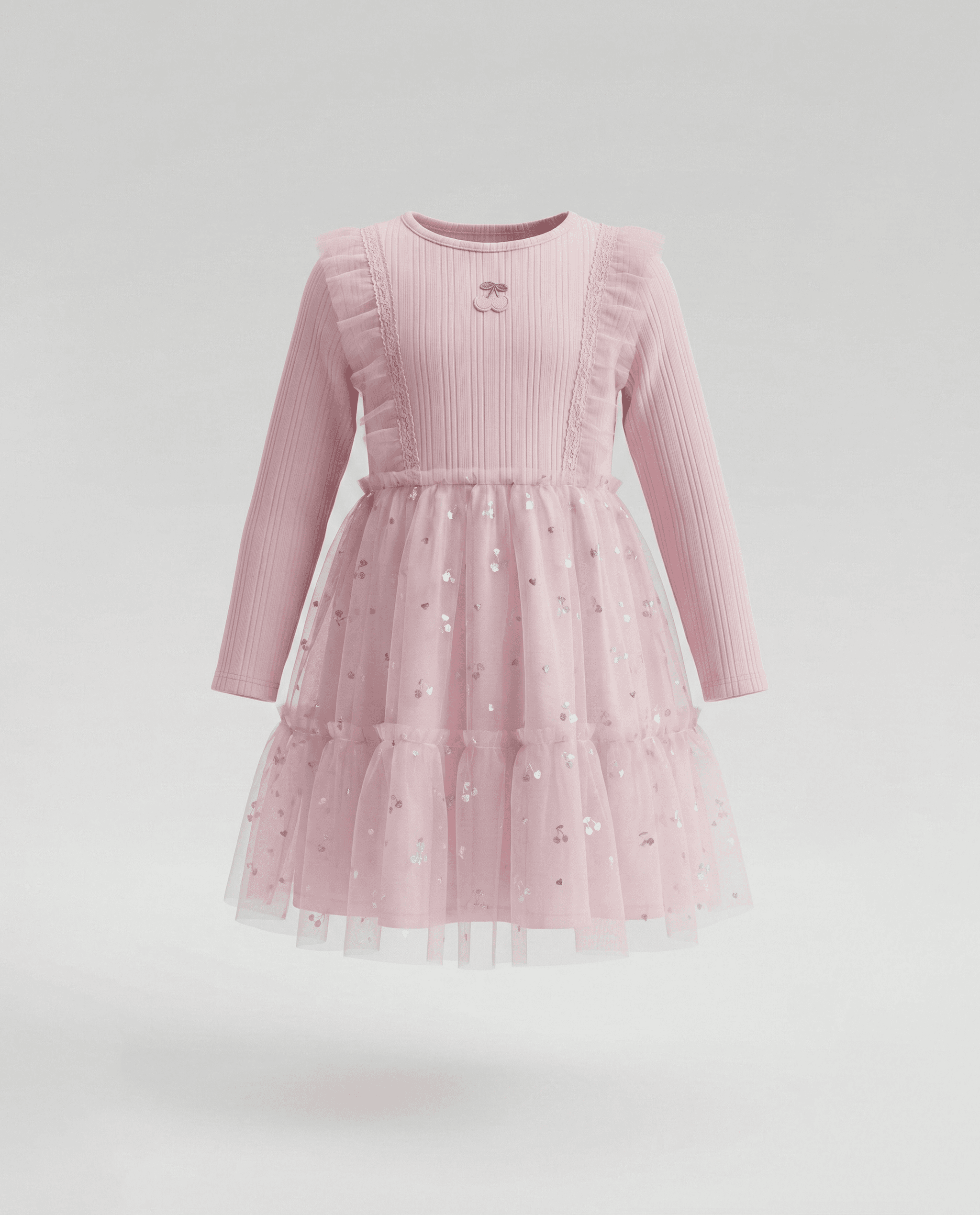 Babies and More Long Sleeves Dress Pink