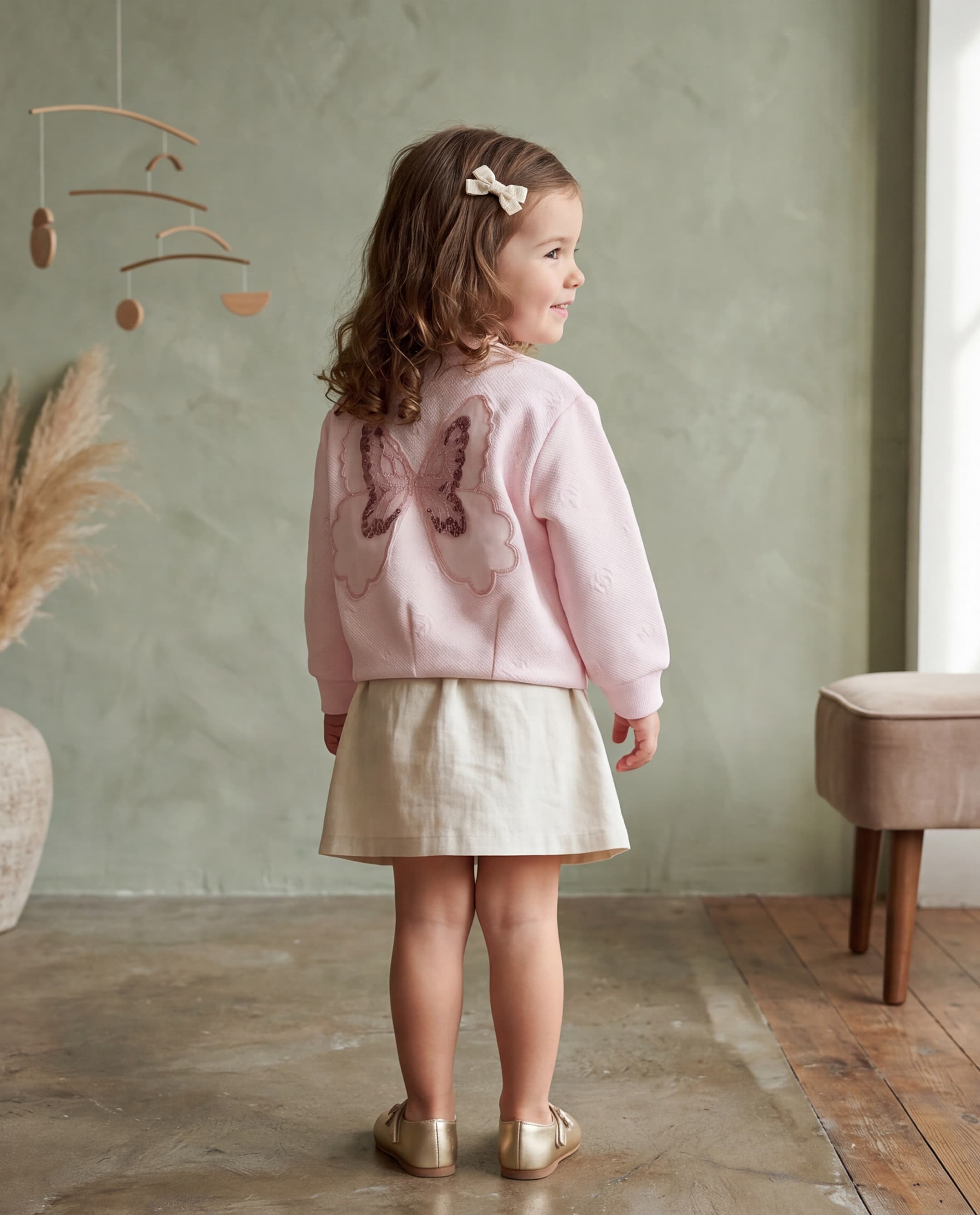 Long Sleeves Girls Knit Jacket thumbnail 2