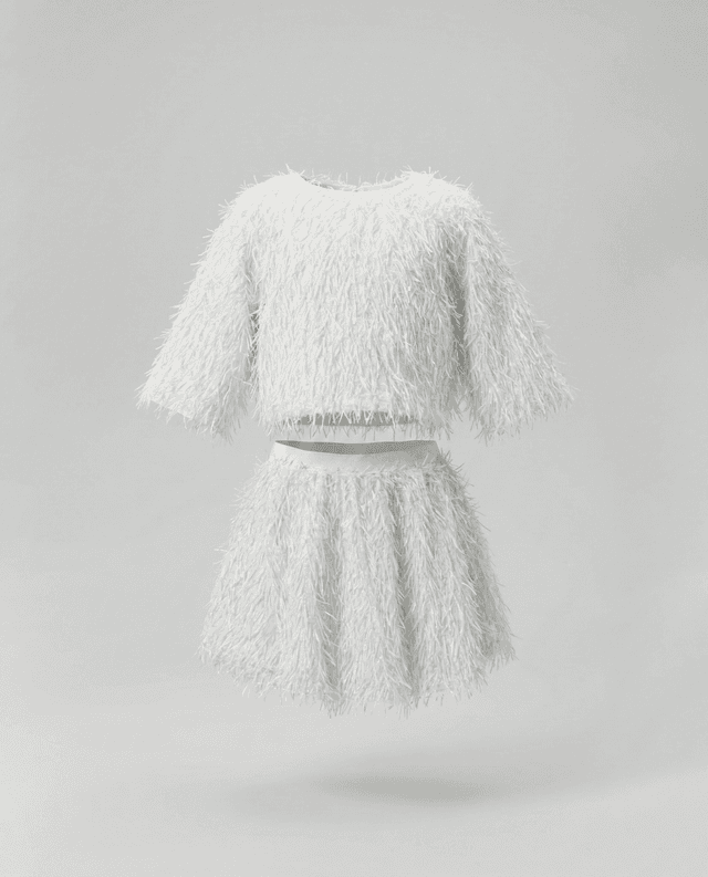 Babies and More Short Sleeves Co-Ord Set - Off White thumbnail 1