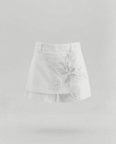 Babies and More Sleeveless Co-Ord Short Set - Off White thumbnail 3