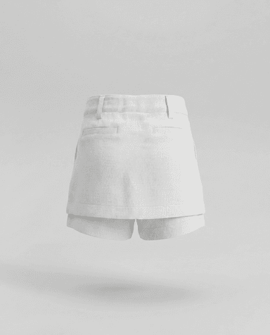 Babies and More Sleeveless Co-Ord Short Set - Off White thumbnail 5