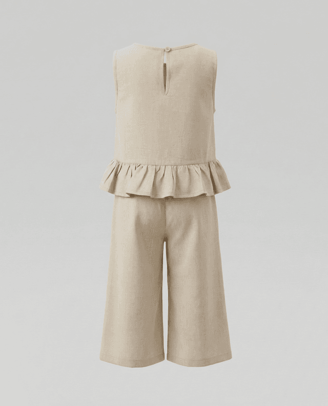 Babies and More Sleeveless Co-Ord Pants Set - Sand thumbnail 2